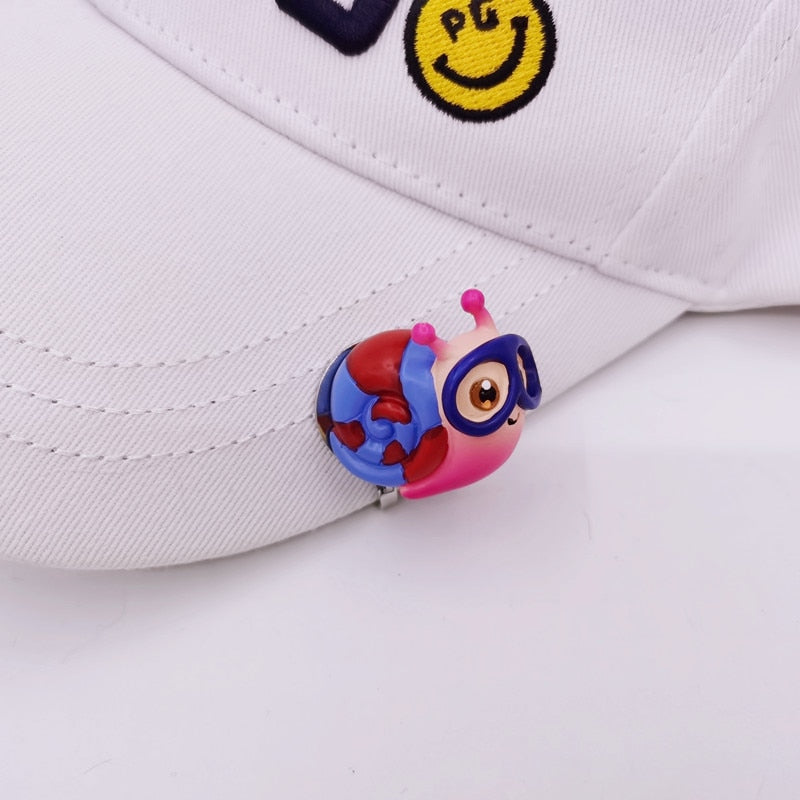 Cartoon Golf Hat Clip With Magnetic Ball Marker Golf Cap Marks Golf Training Accessories VARIOUS DESIGNS