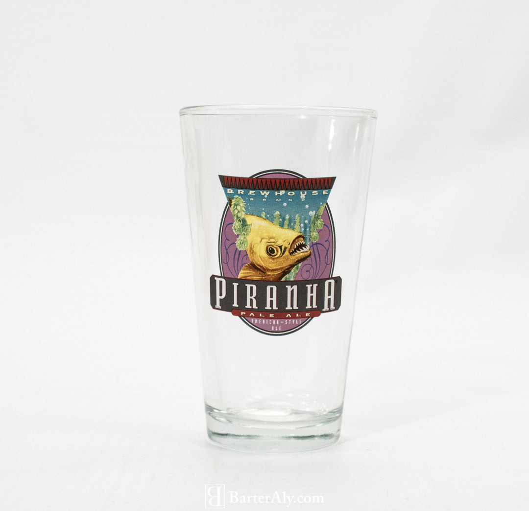 Piranha Pale Ale American Style Ale Glass Cup Beer Tumbler