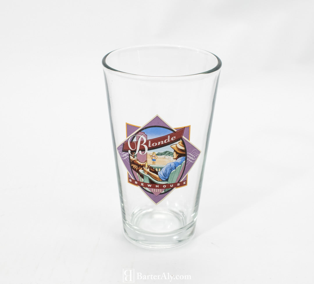 Blonde Brewhouse Beer Glass 6 Inch Pint Glass