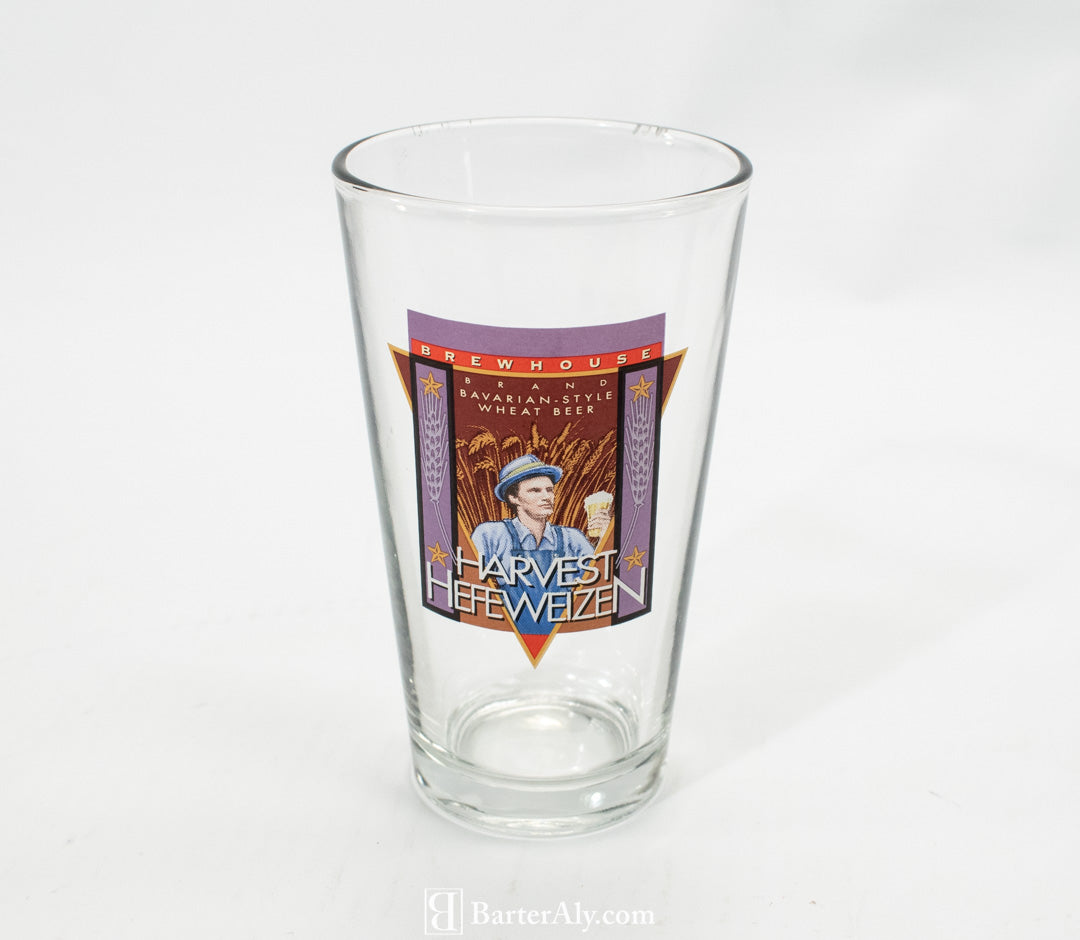 Harvest HefeWeizen Brew House Glass Tumbler Wheat Beer Brand Bavarian