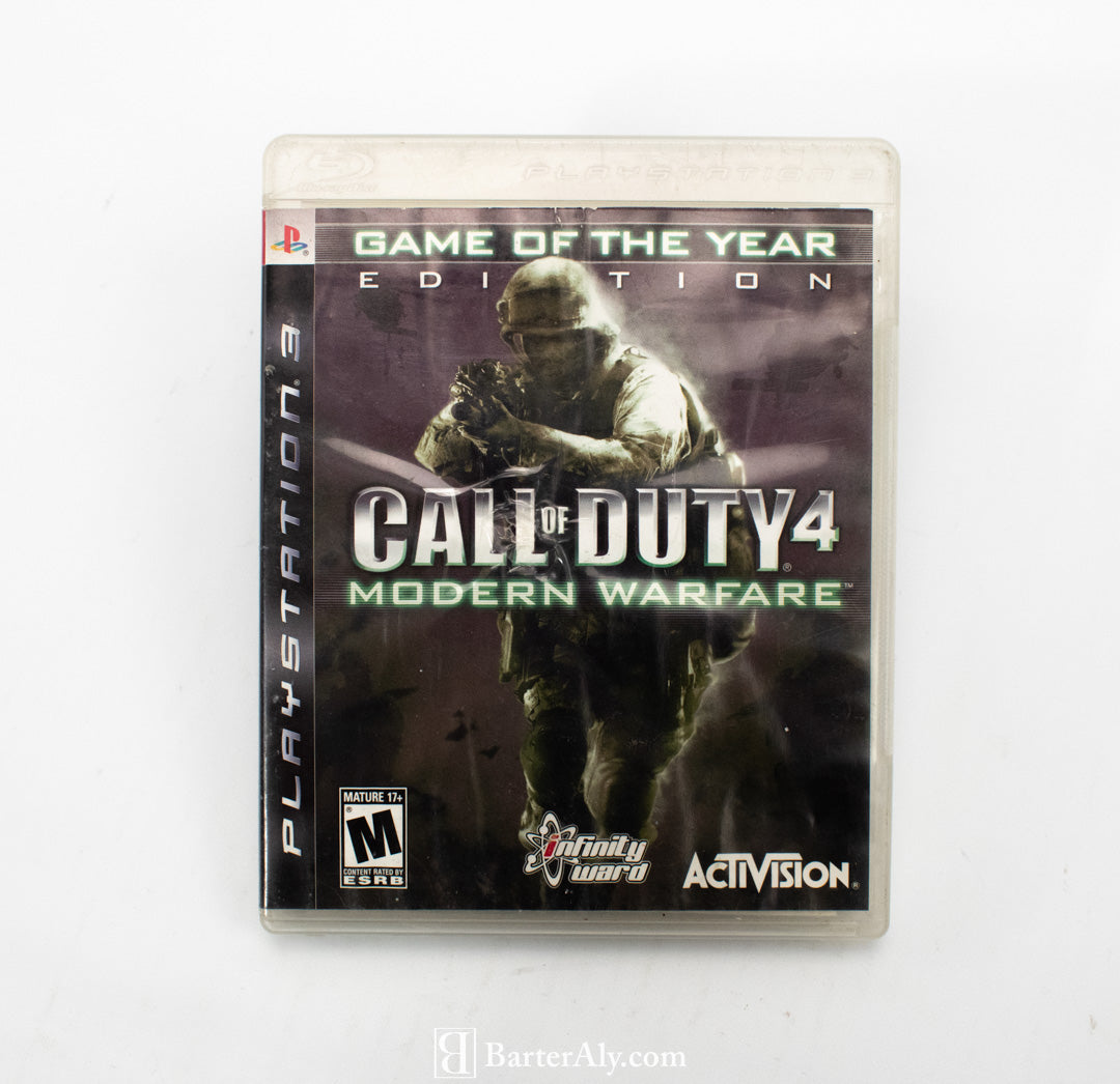 Call of Duty 4 Modern Warfare Sony PS3 Video Game of the Year Edition