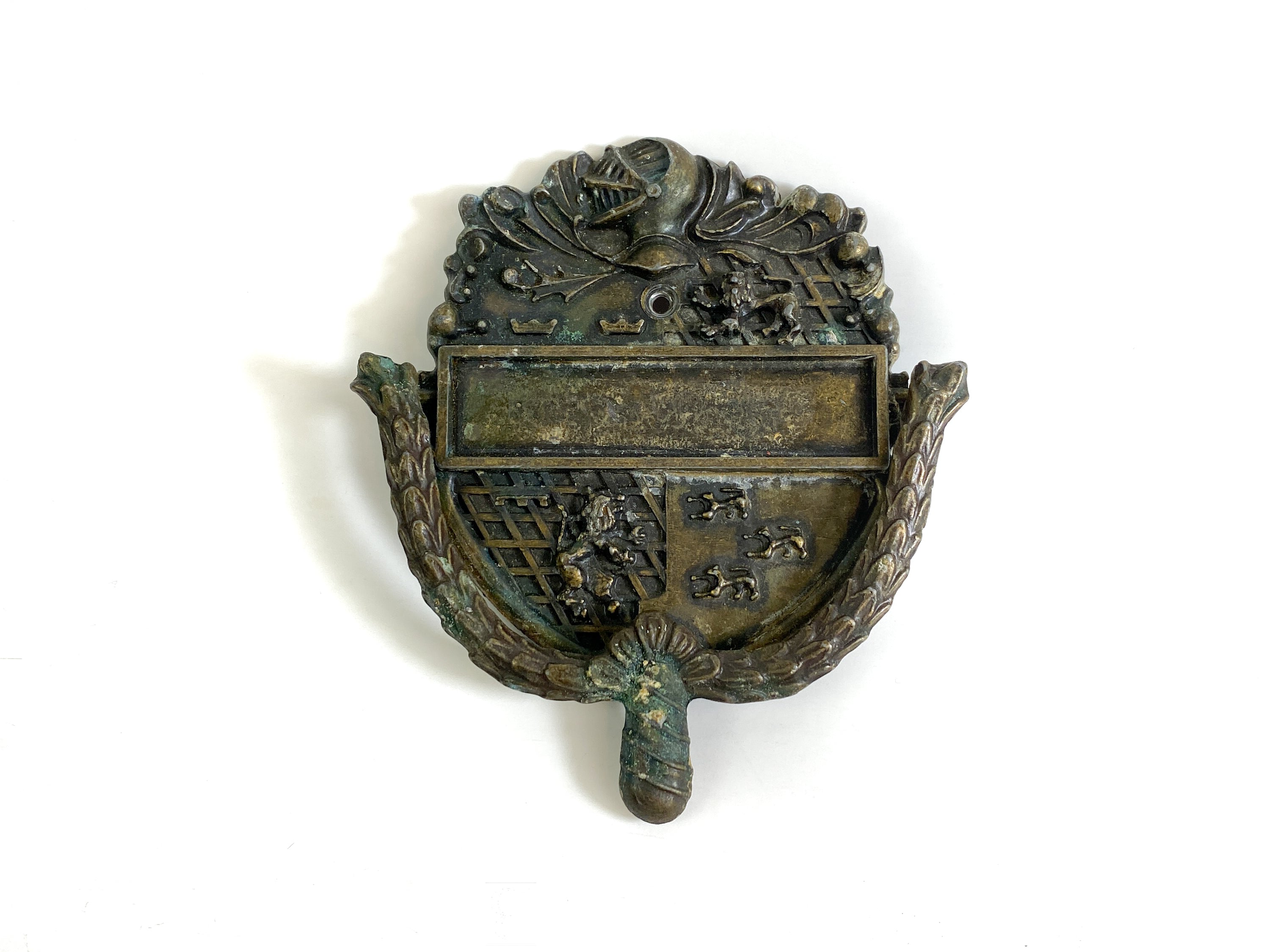 Vintage Door Knocker Brass Knight Spanish Door Decor Used