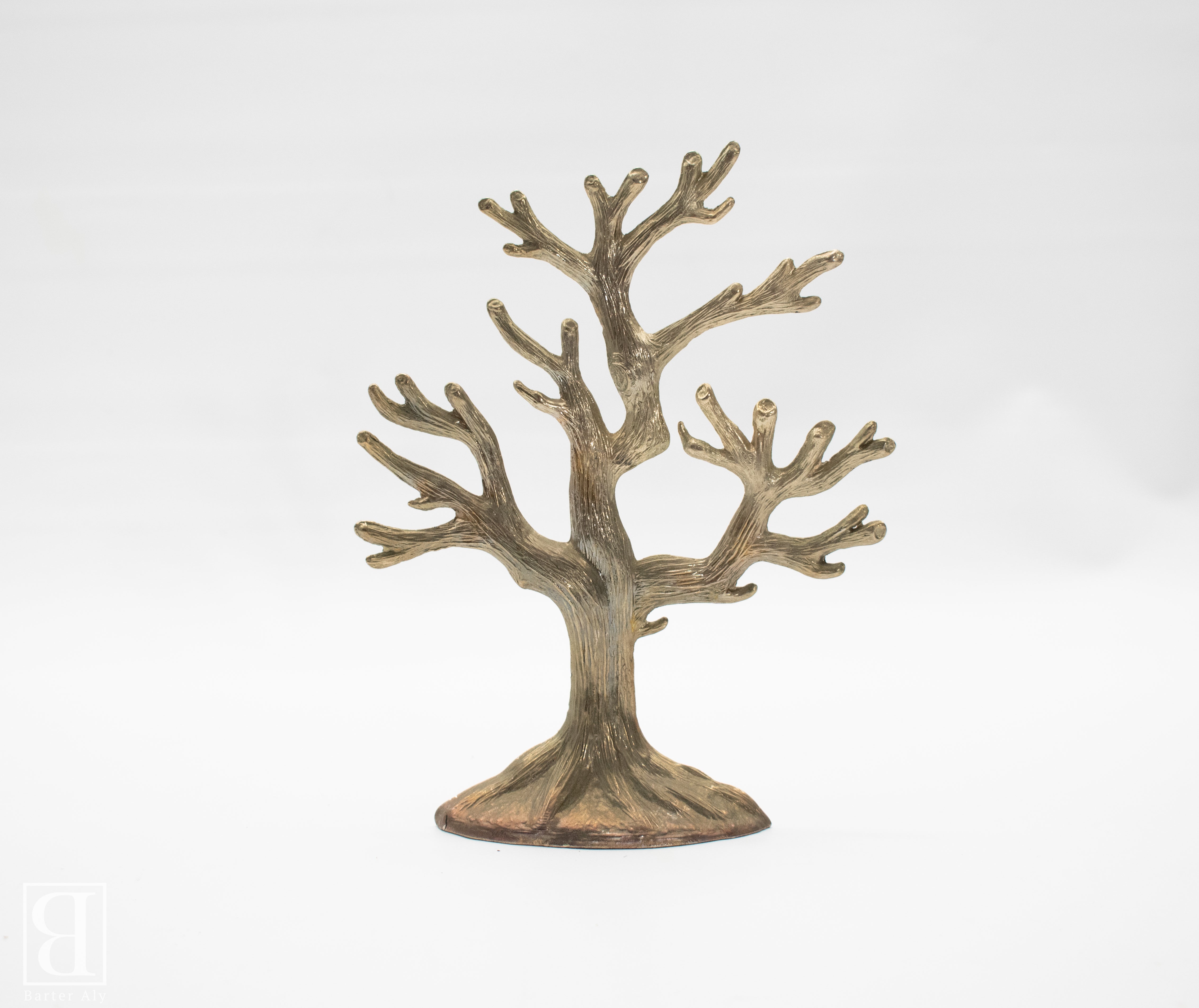 Metal Tree 7 inch Home Decor Decretive Display Tree Gold Silver Used Holiday Christmas