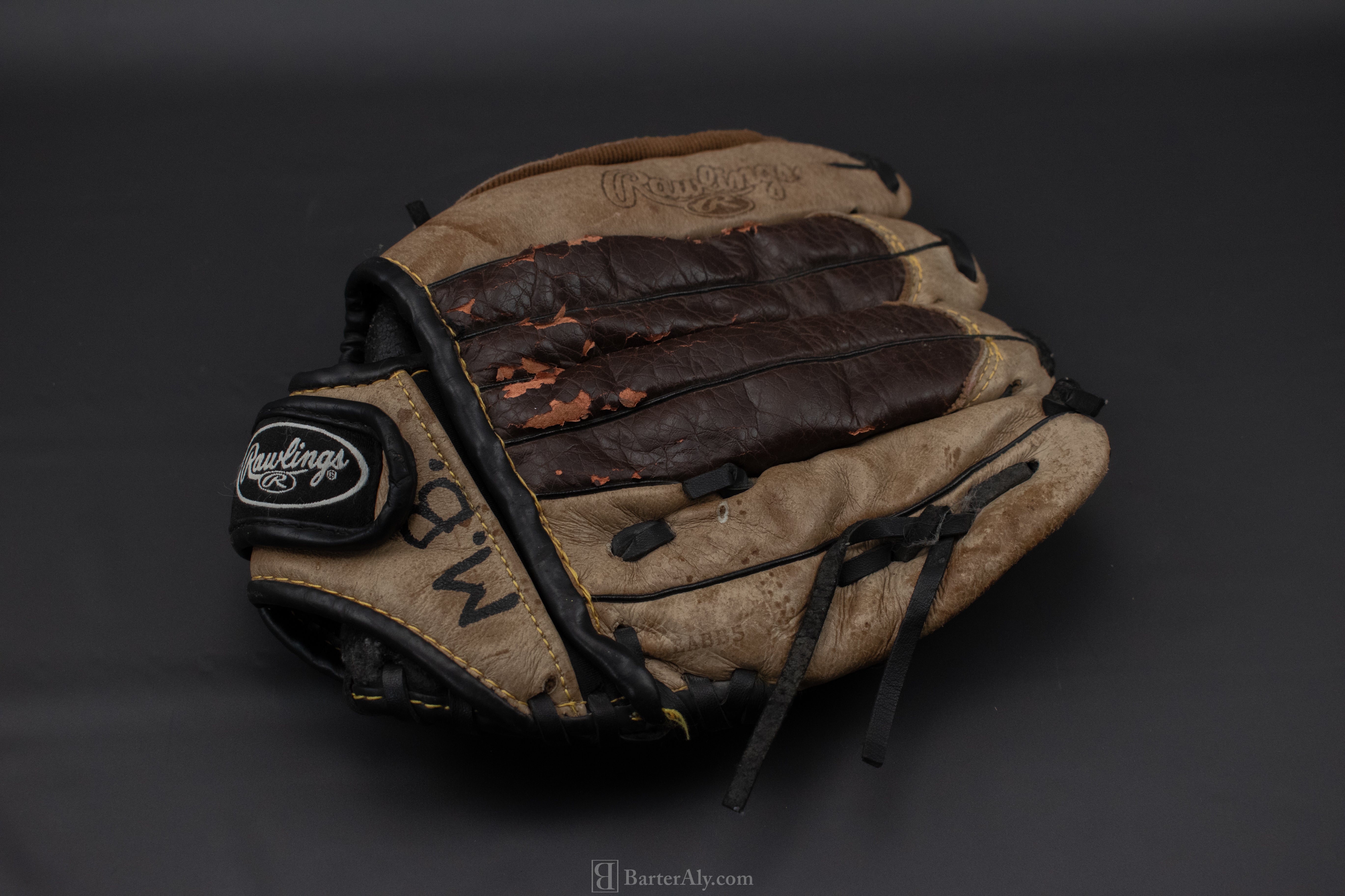 Rawlings Baseball Glove Kids 10 1/2 Used Left Hand The Gold Glove Co Play Maker