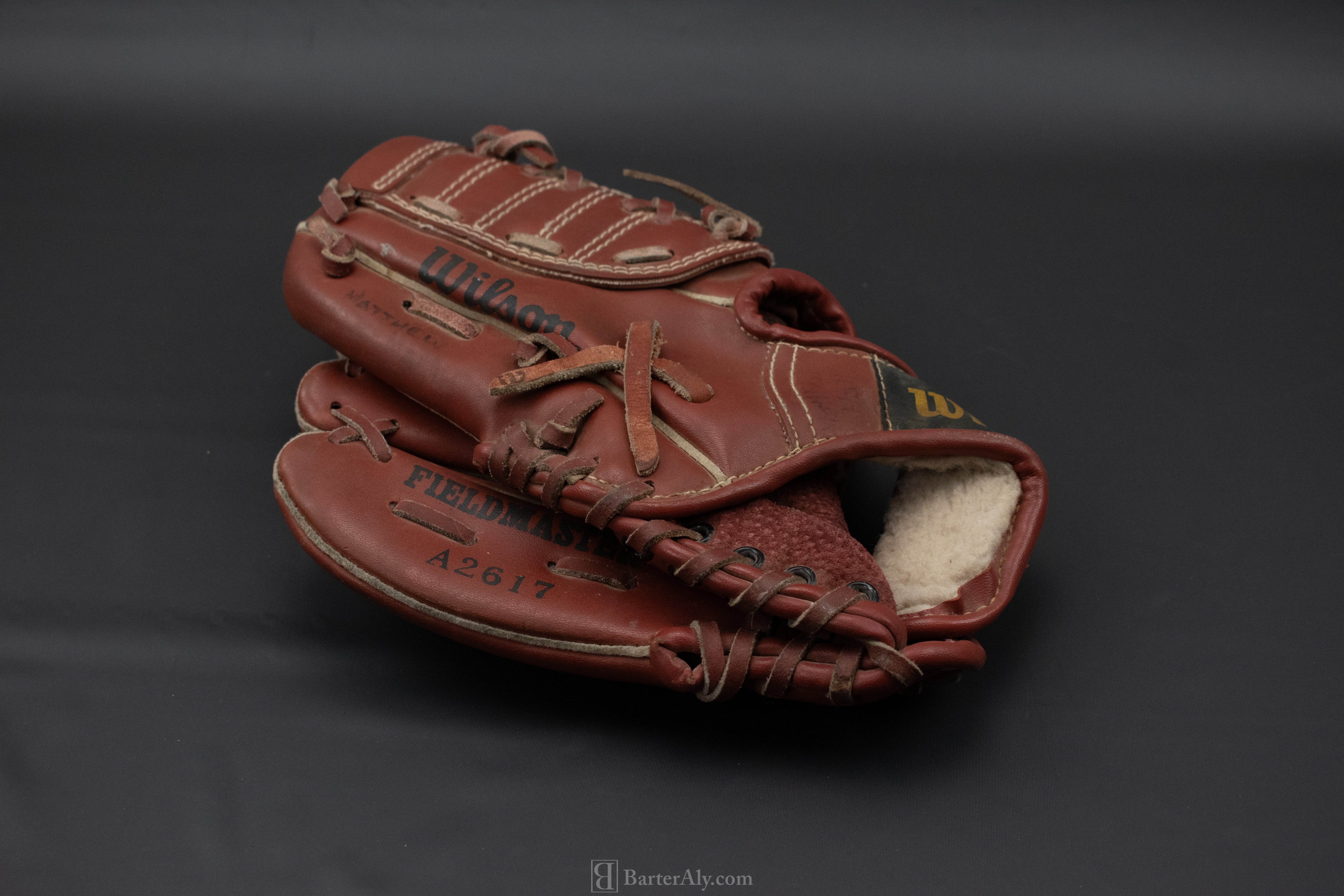 Vintage Wilson T-ball Baseball Glove Right Hand Glove 10in Brown Leather Field Master Kids