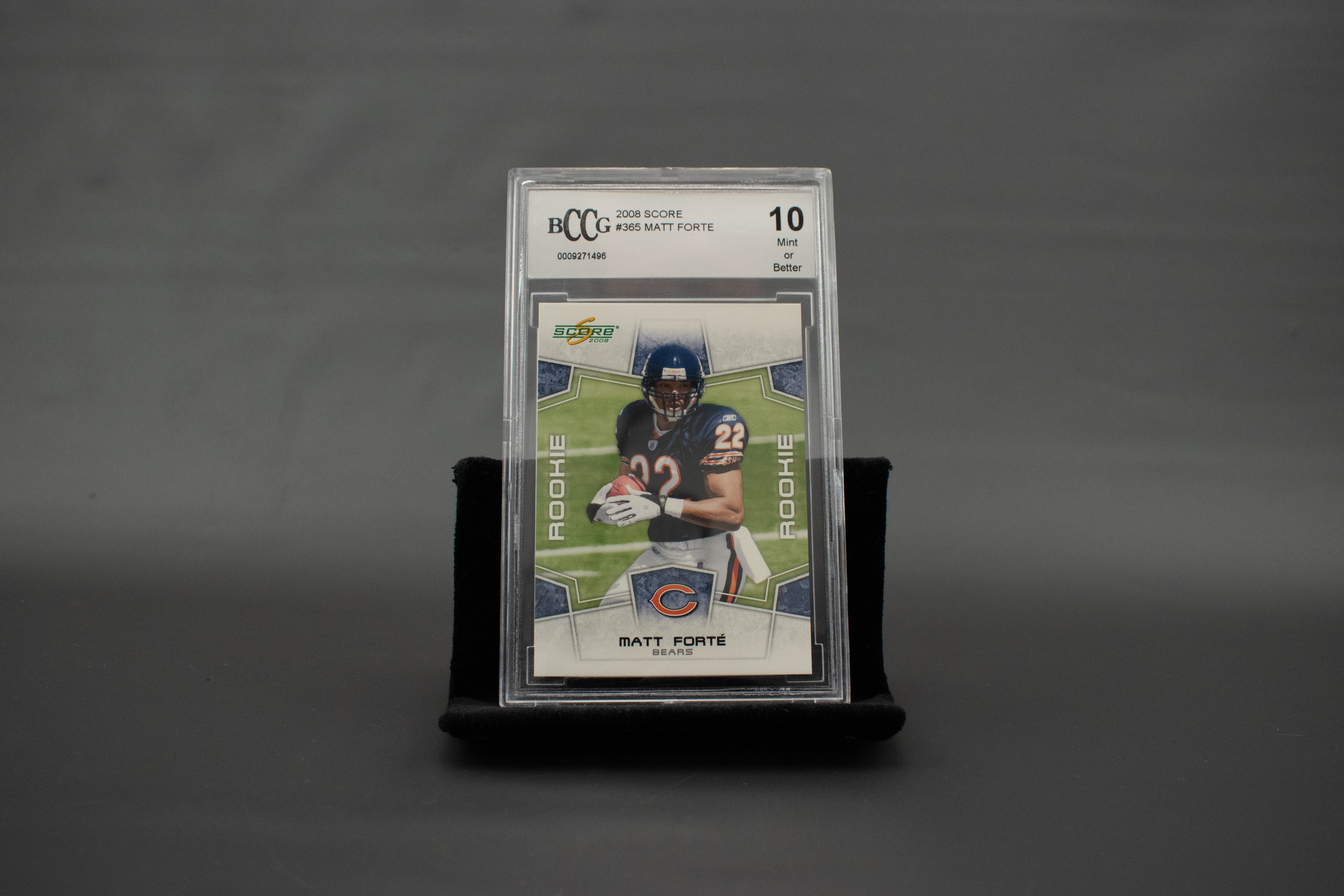 Matt Forte Scores Rookie Football Card BCCG 10 MINT Graded 2008