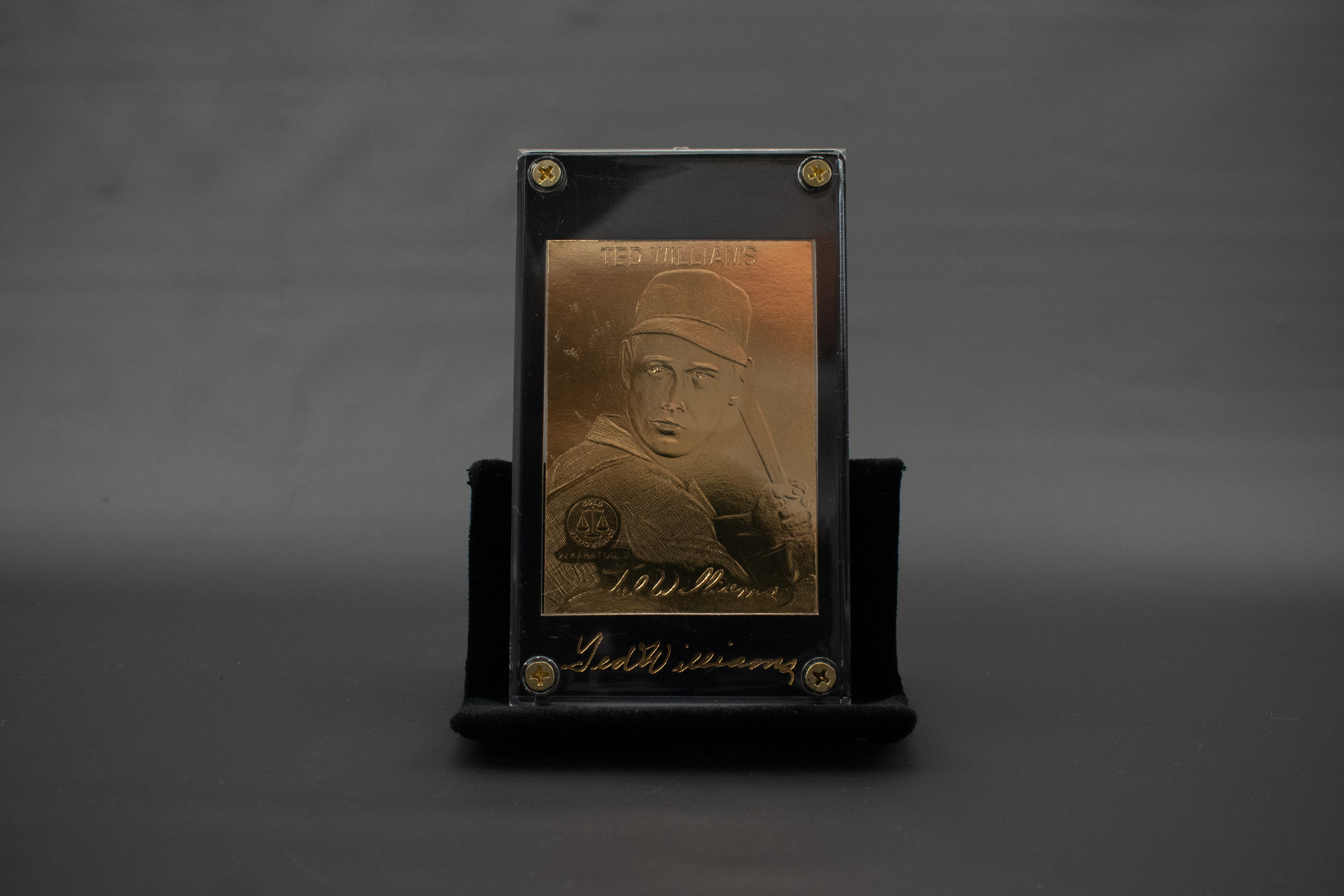 Ted Williams Card Limited Edition GOLD PERFORMANCE 22k Gold