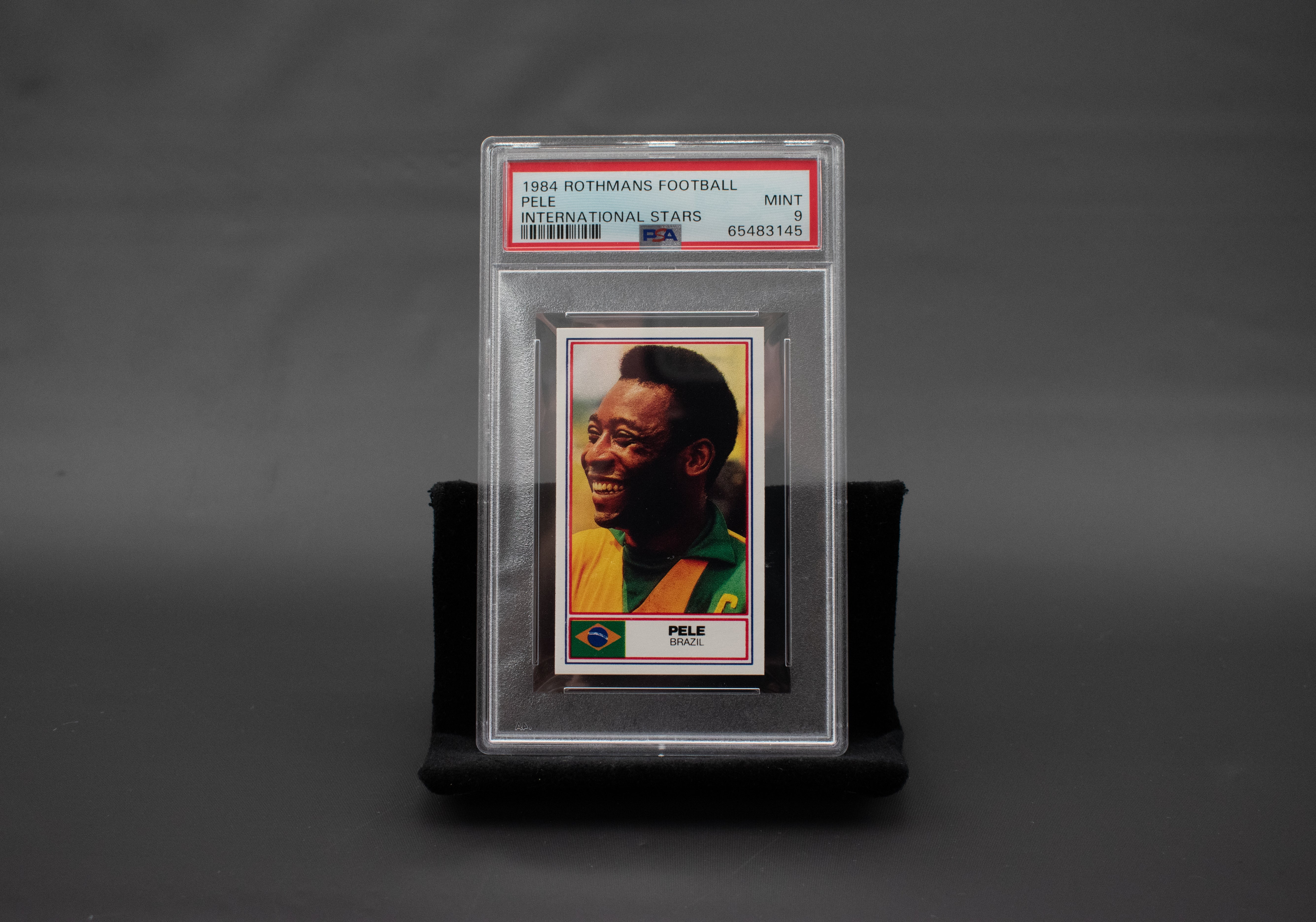 Pele International Stars Graded PSA 9 Mint Soccer Card 1984 Rothmans