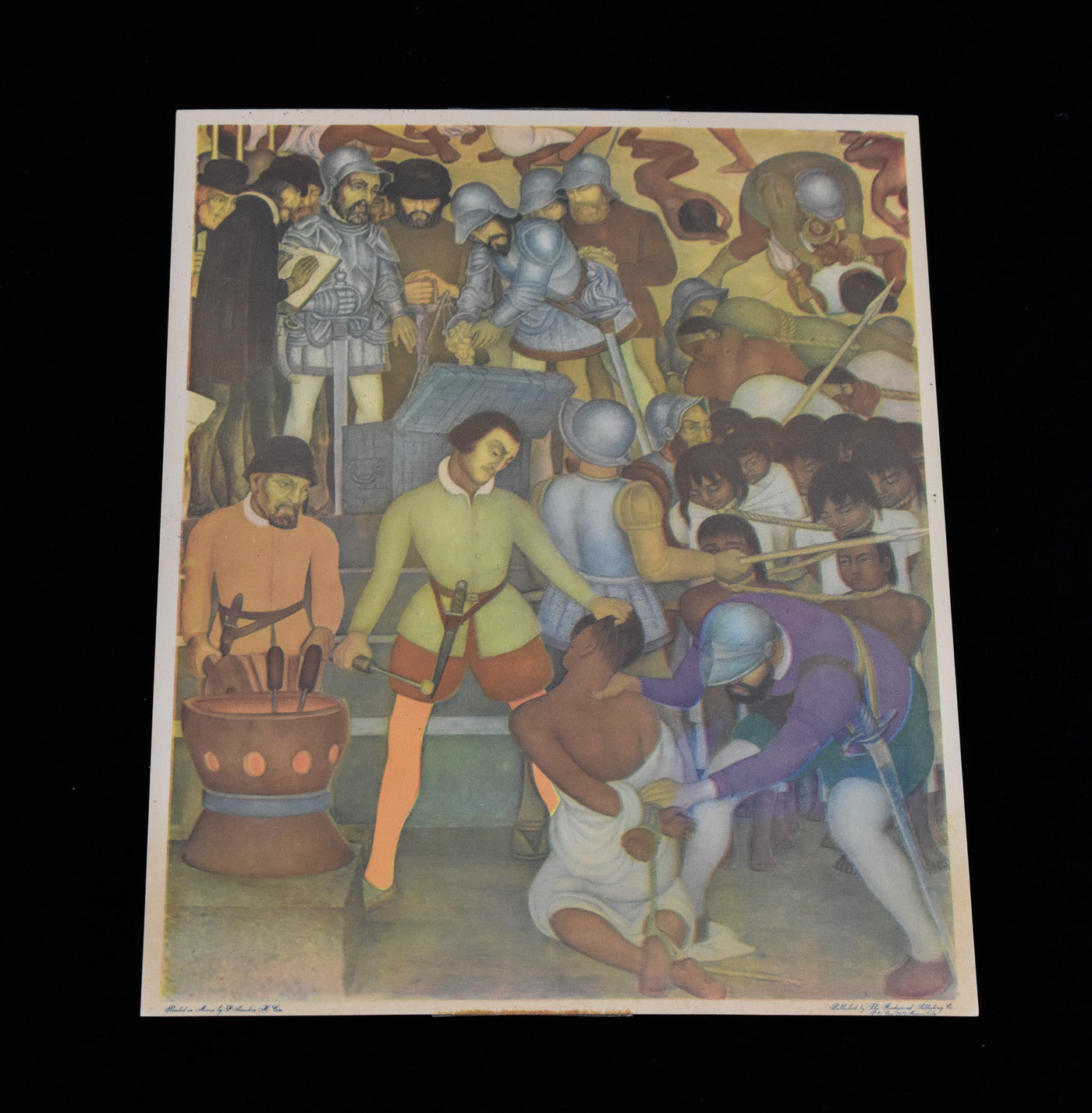 Diego Rivera Artwork Marcando a Los Indios (Branding of the Indians) Cortez Palace