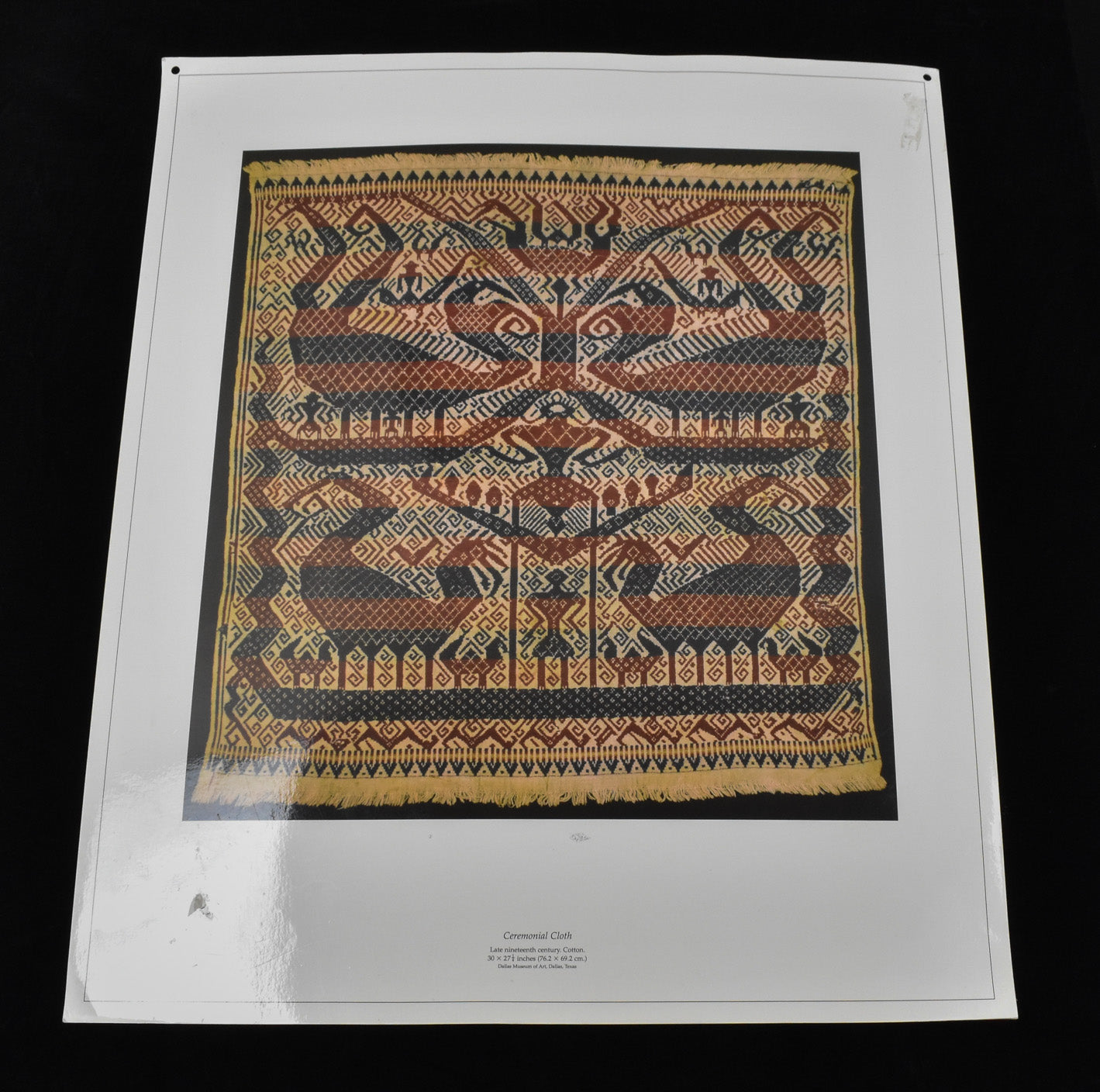 Ceremonial Cloth Lampung Culture Fine Arts Laminated Photo Print