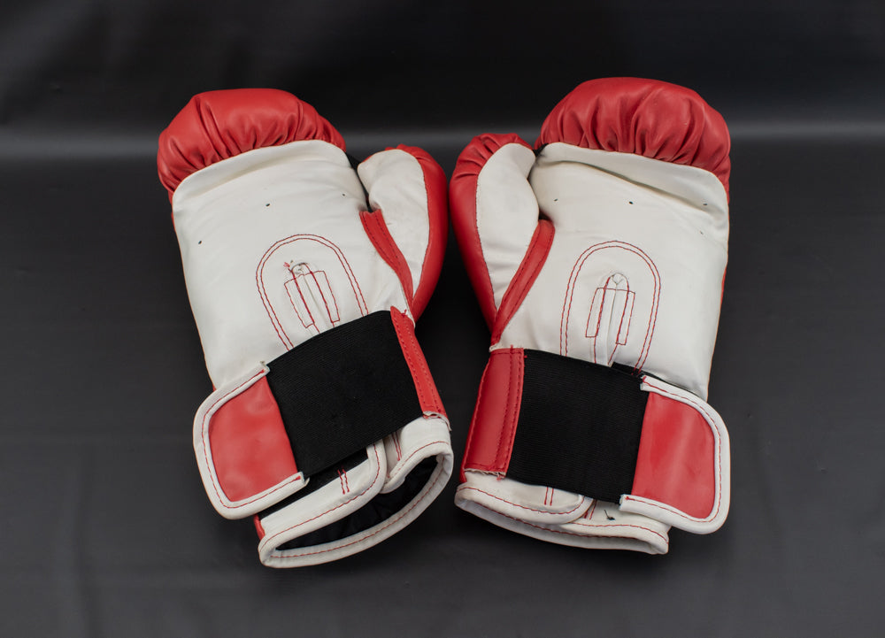 Red Everlast Boxing Gloves Used Adult Heavy Bag Gloves