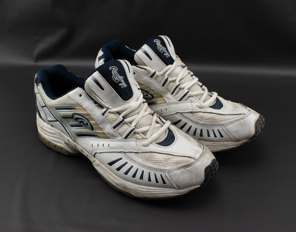 Rawlings Shoes Size 13 Heavy Use White Blue Chance Dad Shoes