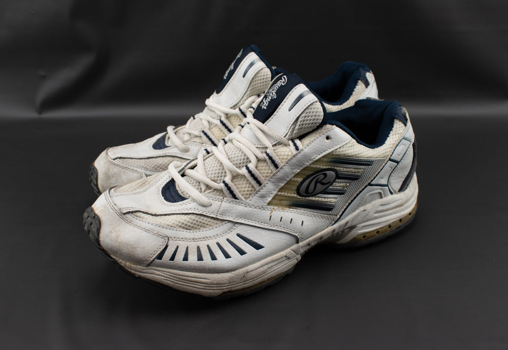 Rawlings Shoes Size 13 Heavy Use White Blue Chance Dad Shoes