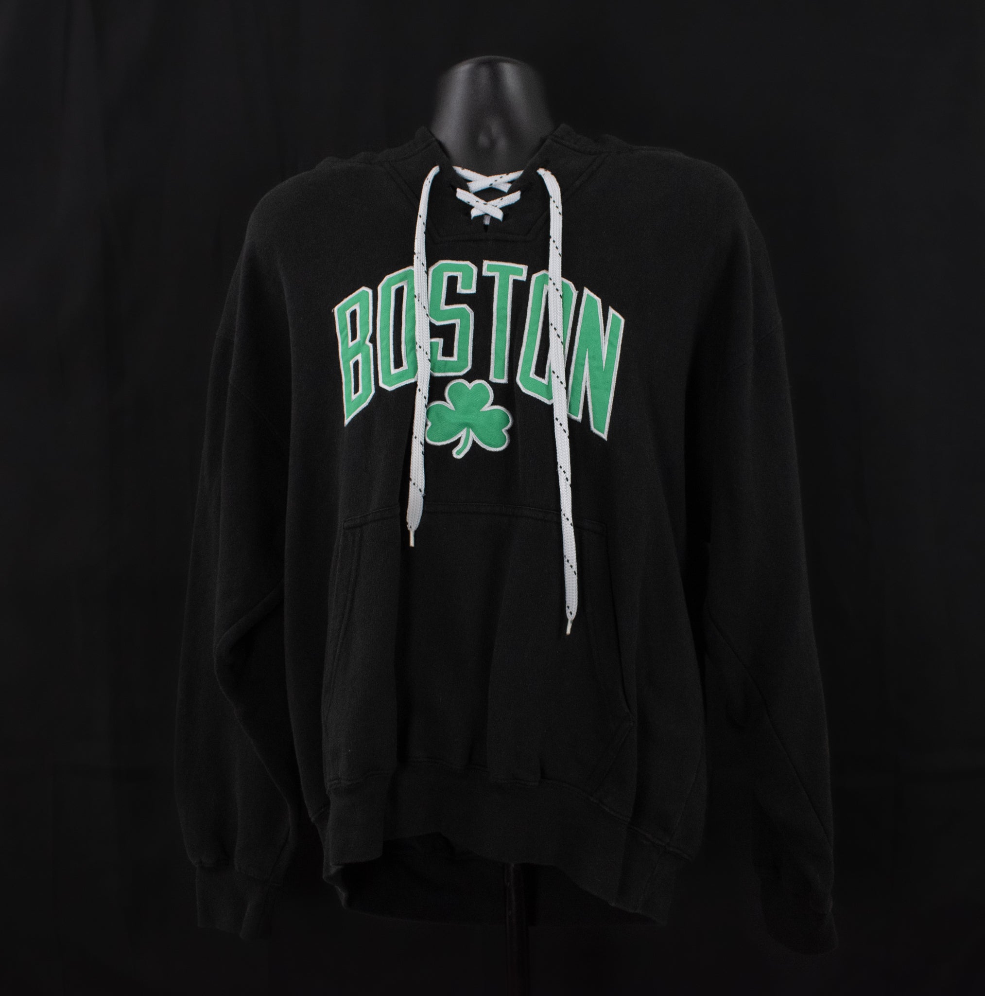 Bay State Apparel XL Boston Sweatshirt Adult Black Hoodie Lucky Pullover