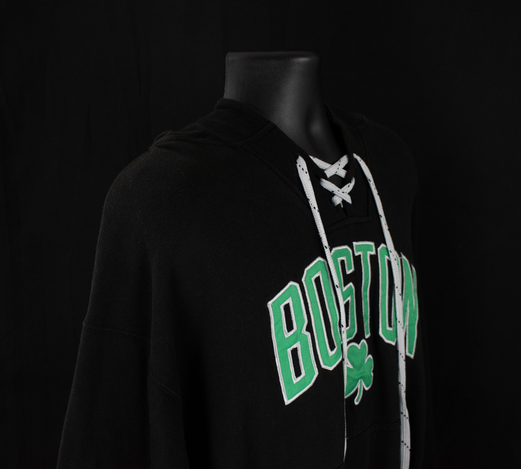 Bay State Apparel XL Boston Sweatshirt Adult Black Hoodie Lucky Pullover