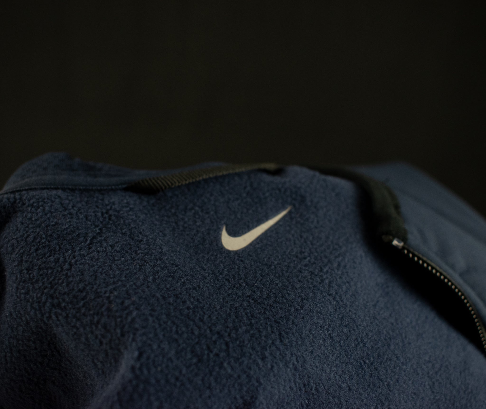 Nike Outdoor Sports Navy Blue Shield Repel Jacket Soft Shell Parka Medium Long