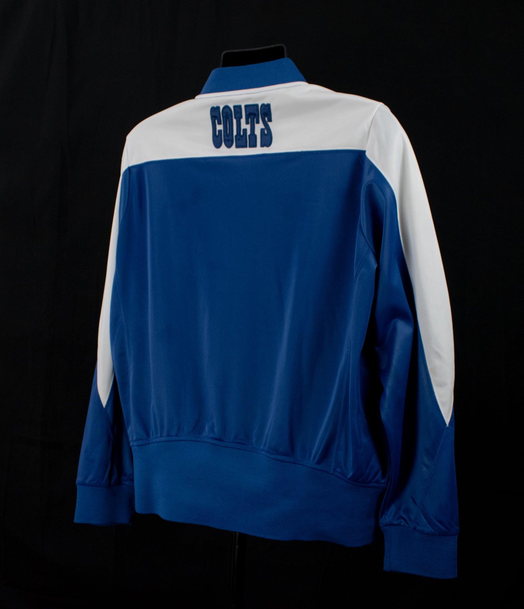 Colts Football Lightweights Female Jacket For Her NFL Authentic Zip-Up Blue Coat Large