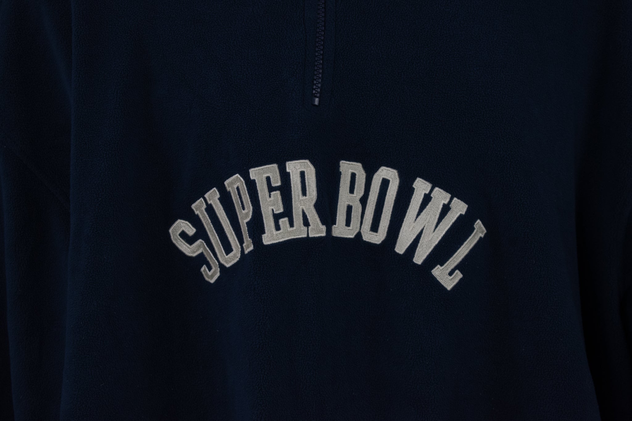 Super Bowl Blue Fleece Pull Over NFL Official Adult Mens 2XL Sweater