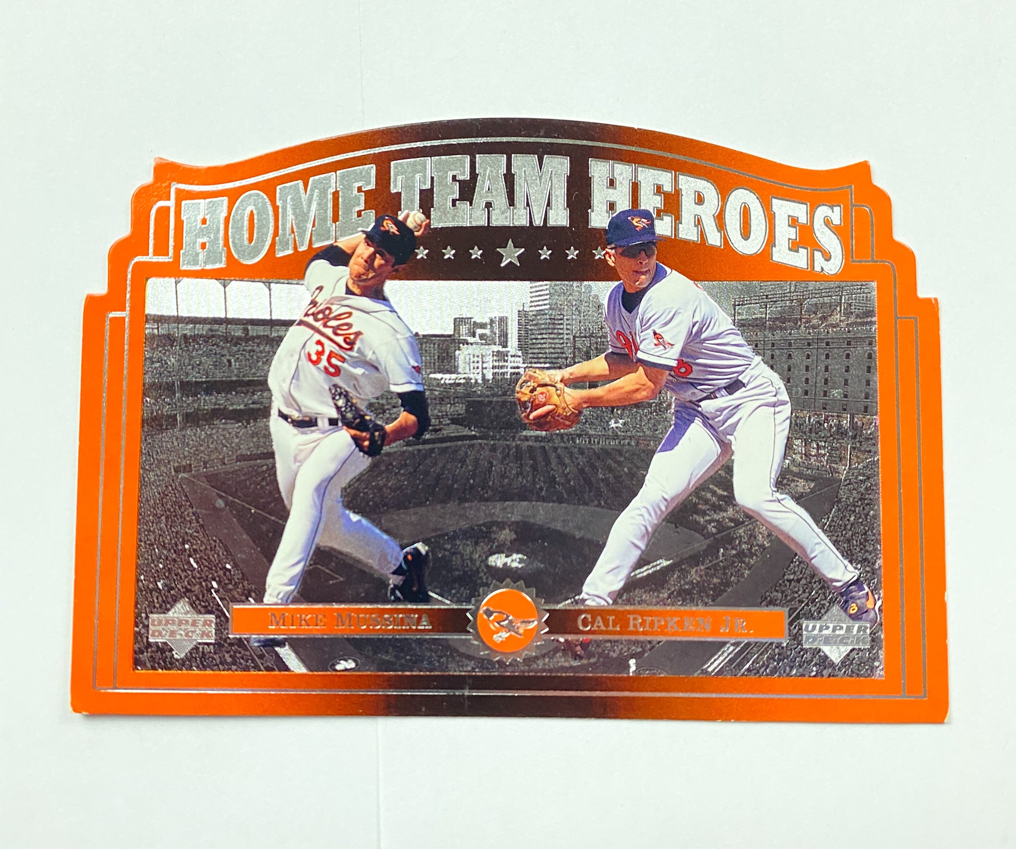 1997 Upper Deck Cal Ripken Mike Mussina Home Team Heroes Jumbo Card #HT7 Orioles