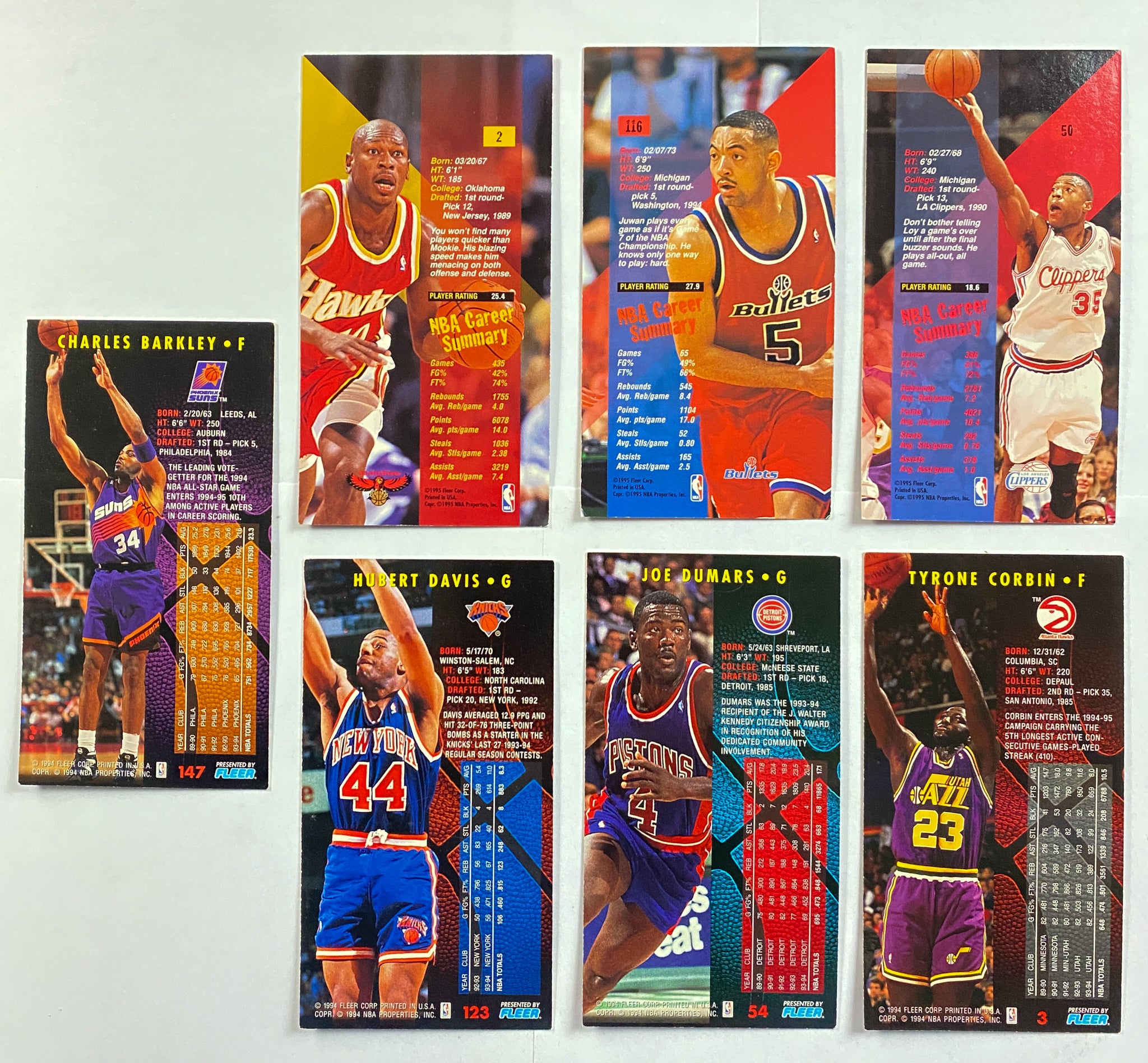 Fleer NBA Jam Session #147 Charles Barkley Basketball Card Lot 1994-1995 Lot 7x