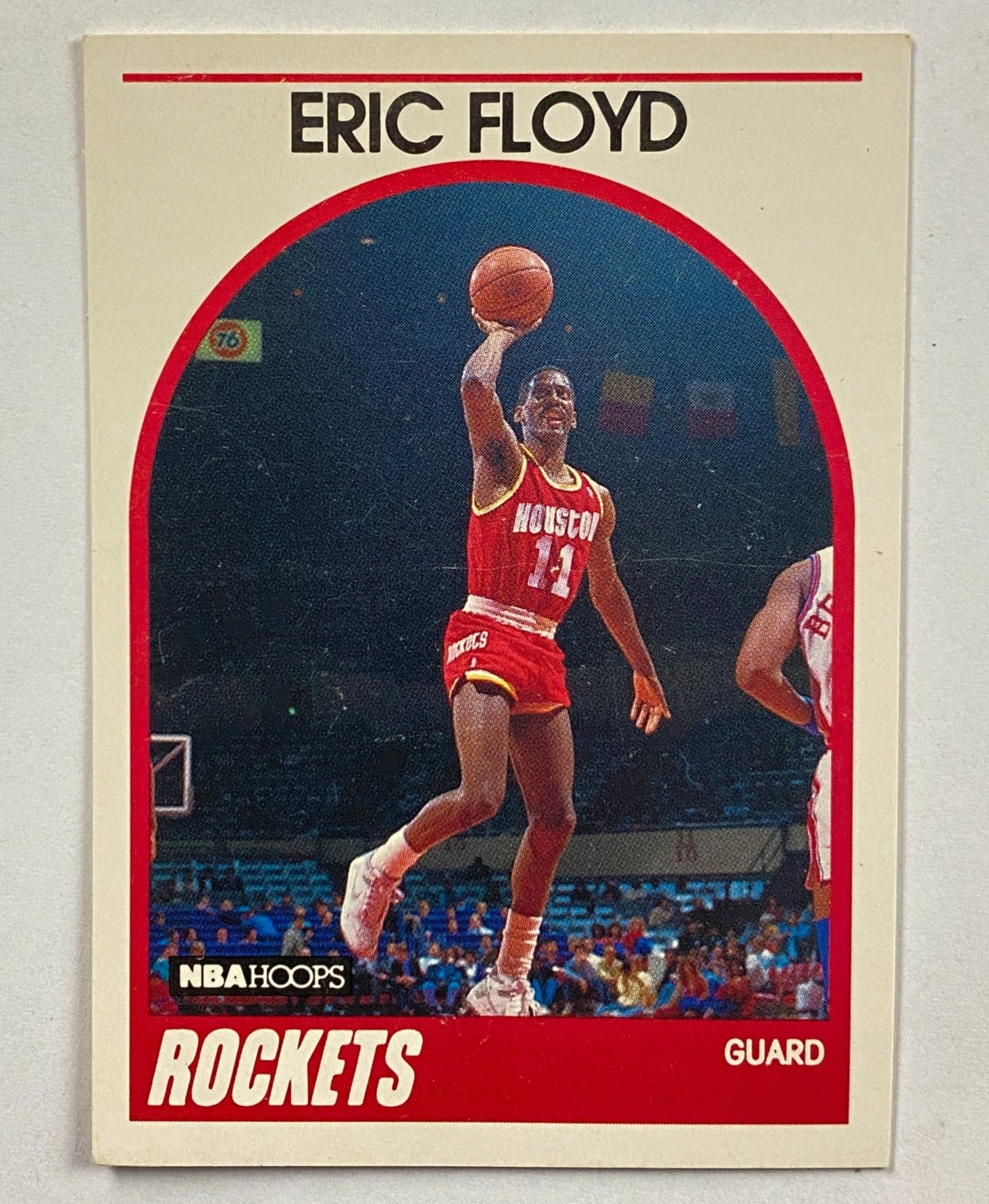 Eric "Sleepy" Floyd 1989-90 NBA Hoops #117 Basketball Card Houston Rockets