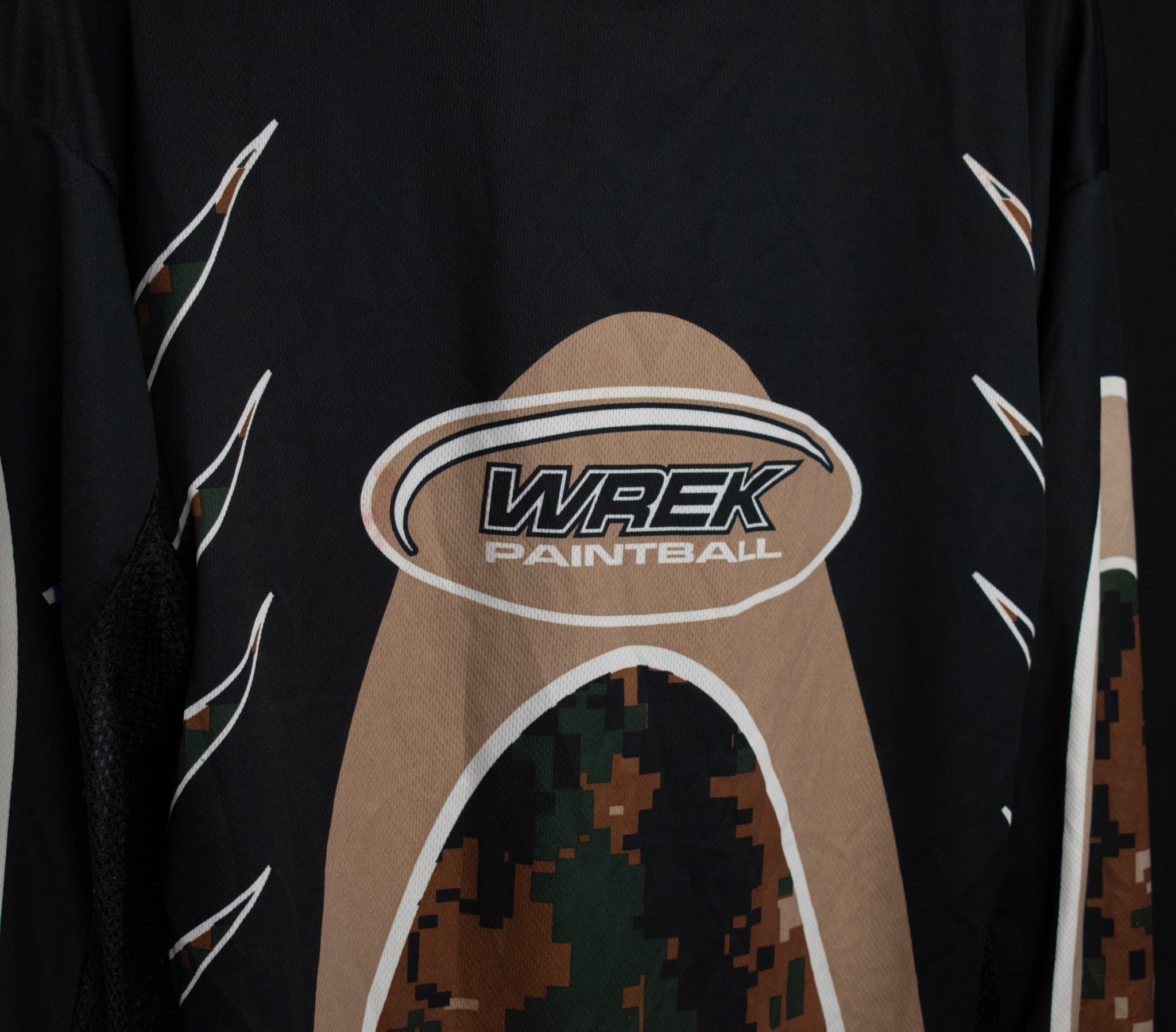 Wrek Paintball Camo Mens Adult Paintball Jersey Used X-Large