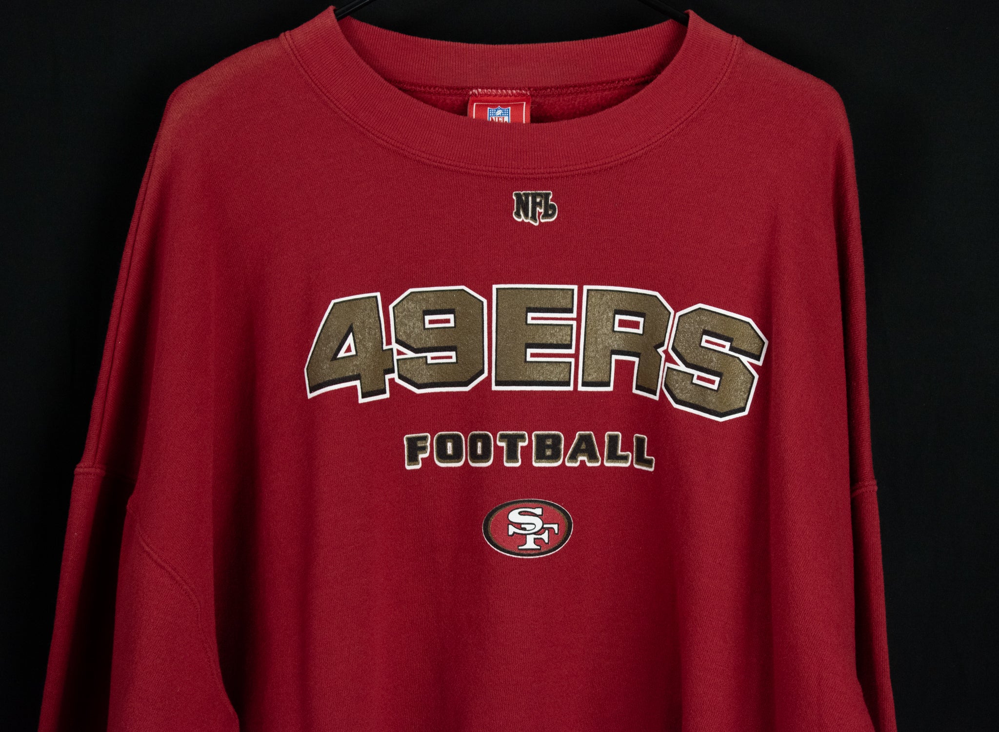 Vintage 49ers Sweatshirt Pullover 2XL NFL Football Sweatshirt Used Red Adult