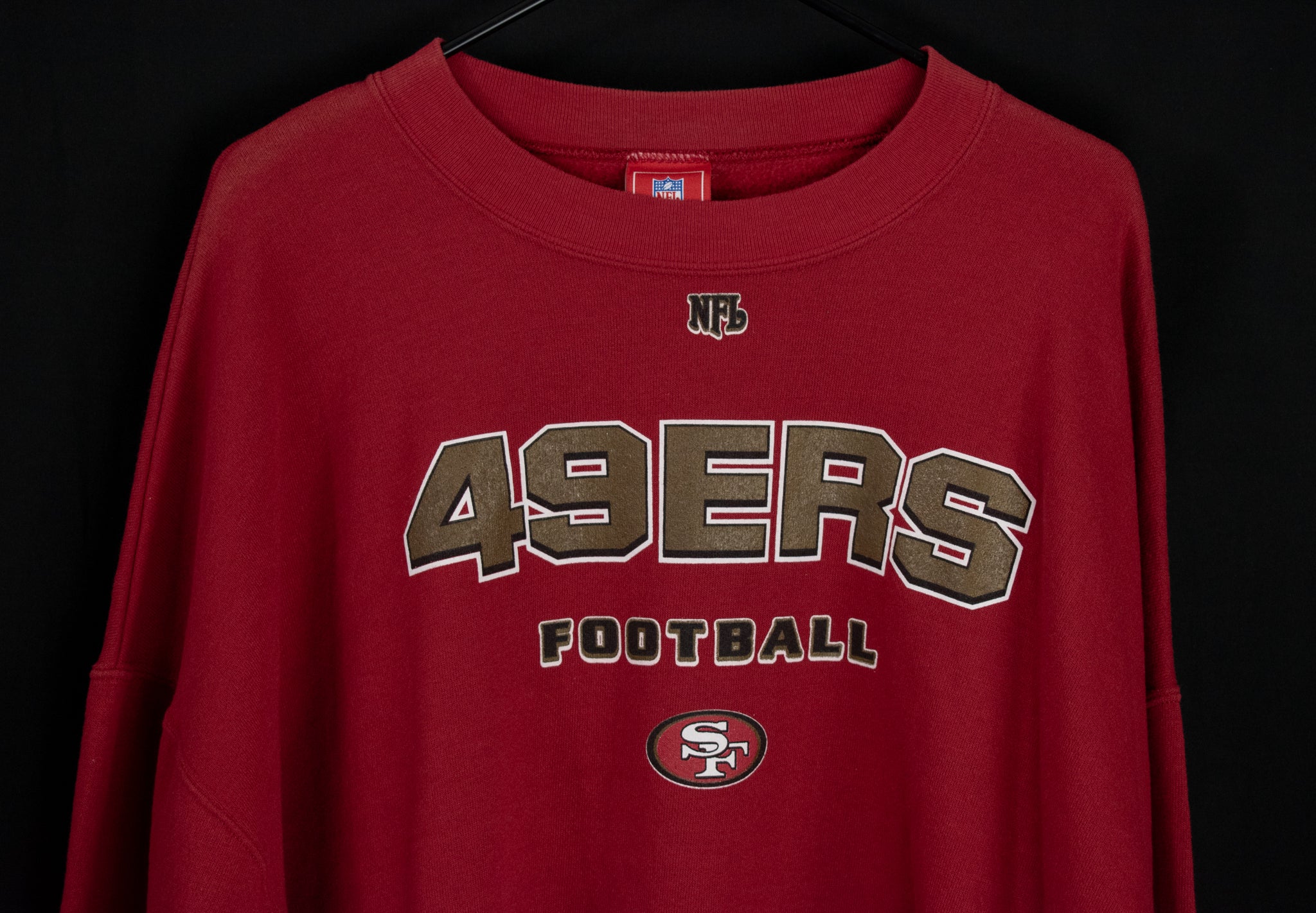 Vintage 49ers Sweatshirt Pullover 2XL NFL Football Sweatshirt Used Red Adult