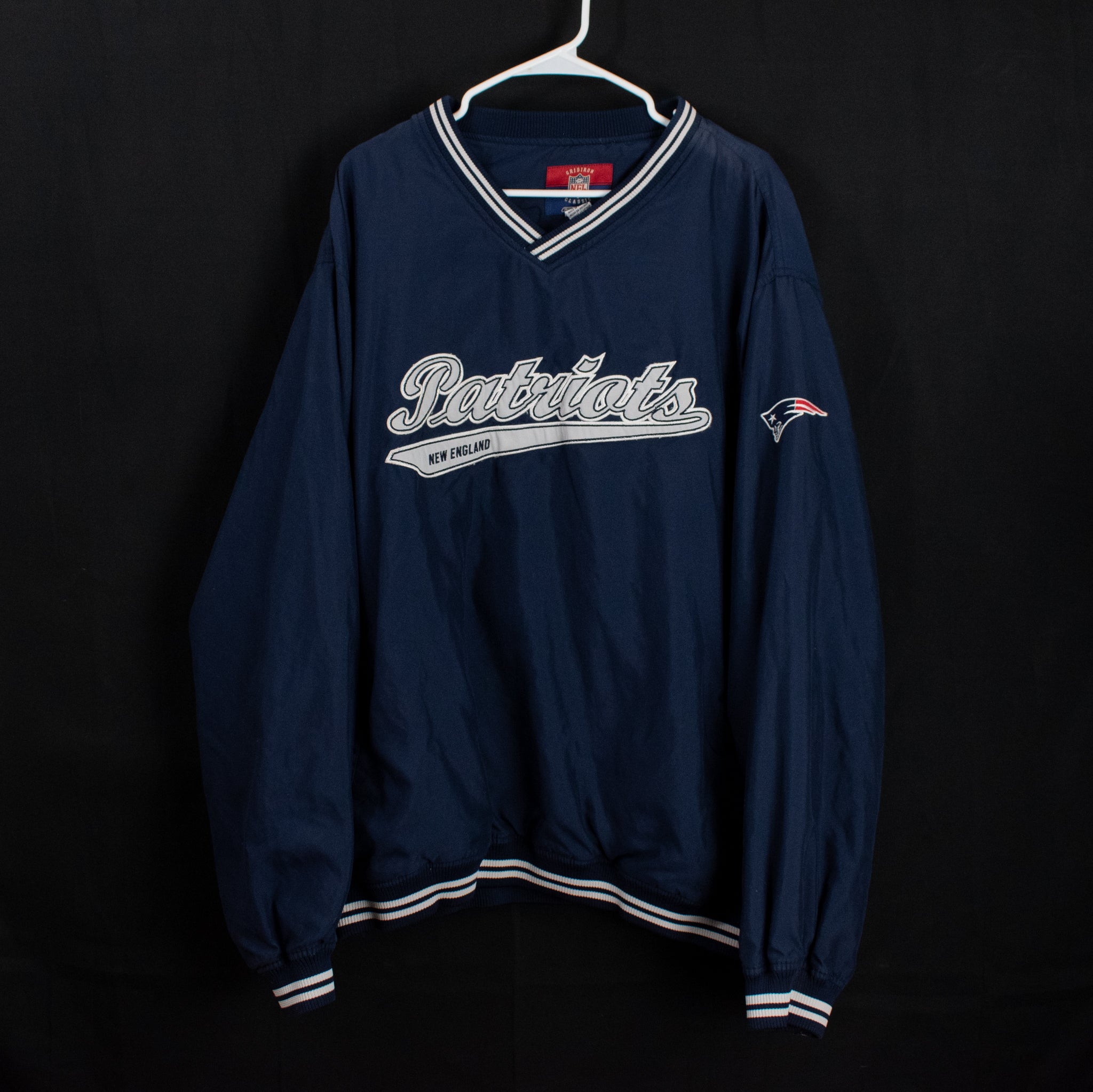 New England Patriots Men Pullover Windbreaker 2XL Mens NFL Football Authentic Vintage