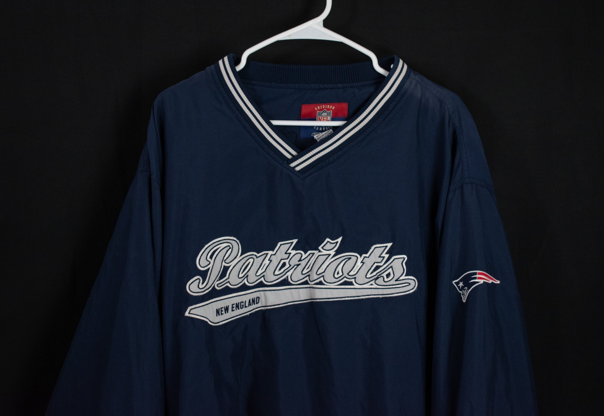 New England Patriots Men Pullover Windbreaker 2XL Mens NFL Football Authentic Vintage