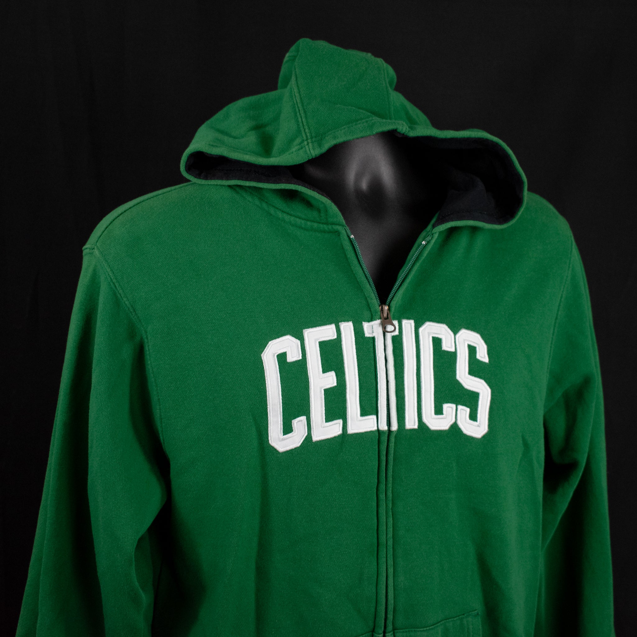 Boston Celtics Adidas NBA Sweatshirt Large 14-16 Kids Green Authentic Hoodie Female Xs