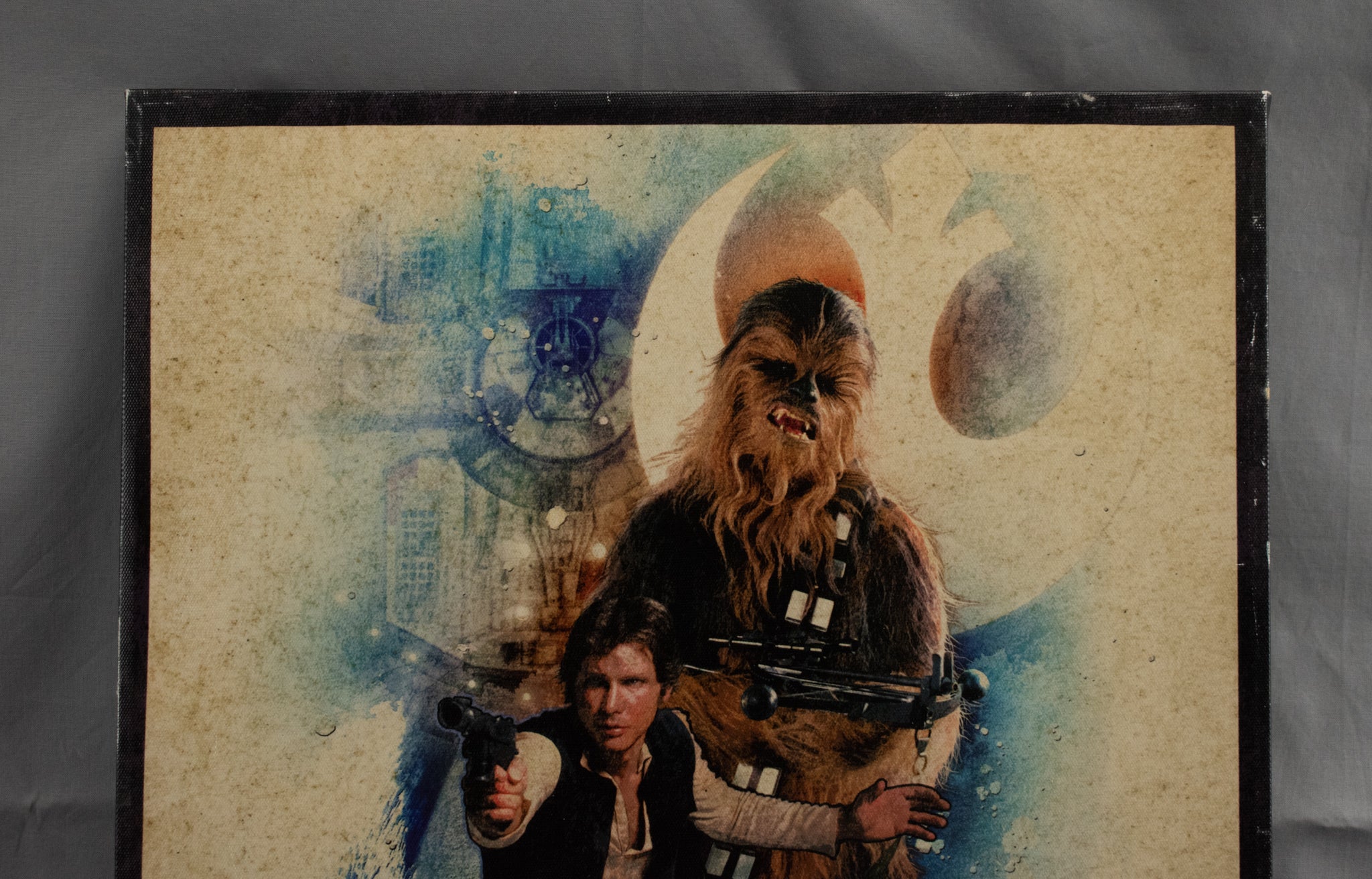 Star Wars Canvas Prints R2D2 C-3PO Han Solo Chewbacca Used Set