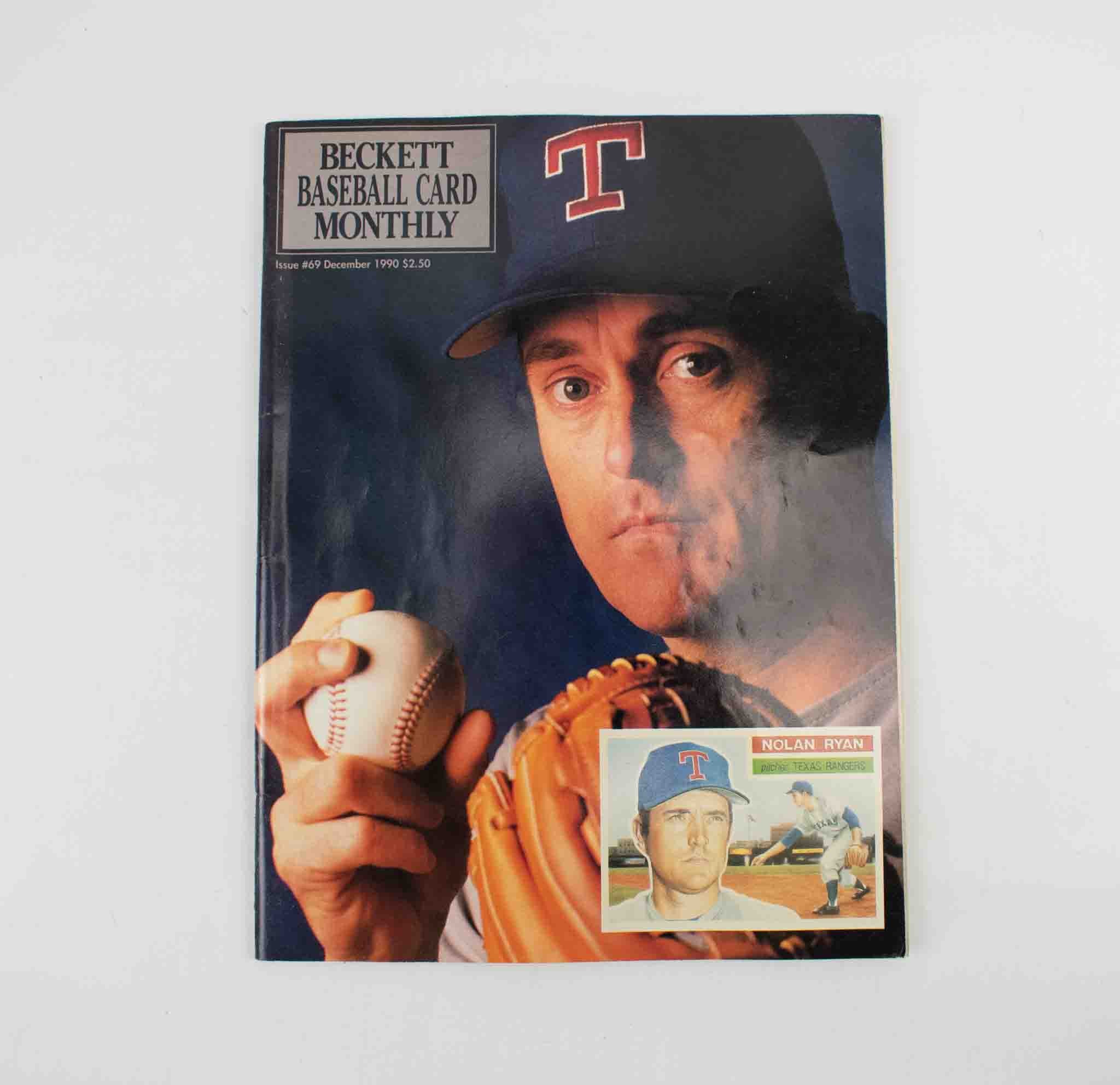 Beckett Baseball Card Monthly Issue 69 December 1990 Used Magazine