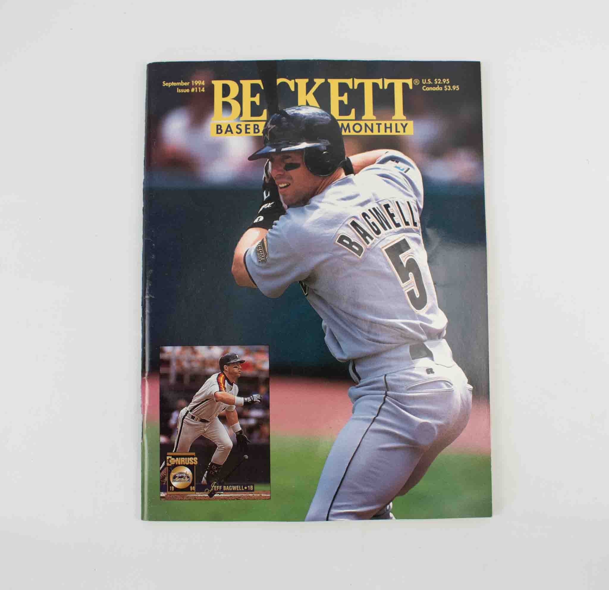 Beckett Baseball Card Monthly Issue 114 September 1994 Used Magazine