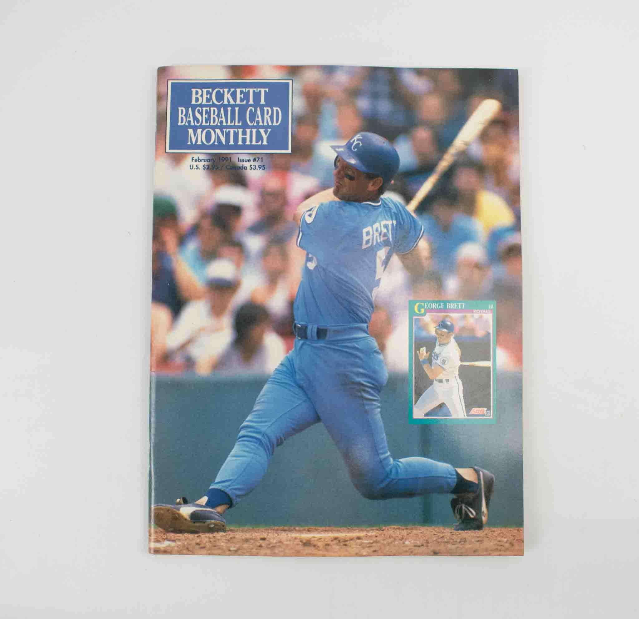 Beckett Baseball Card Monthly Issue 71 February 1991 Used Magazine