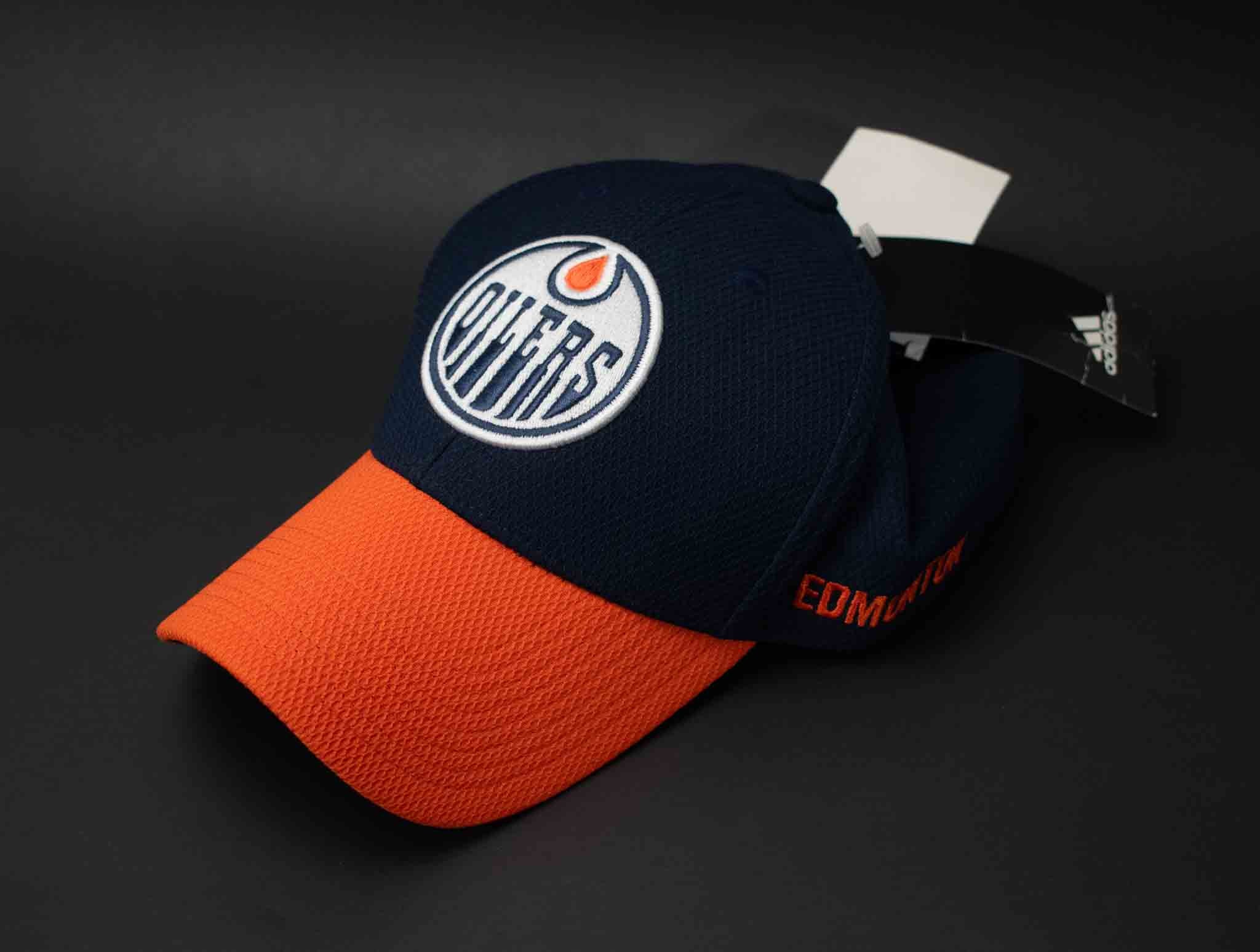 Edmonton Oilers Adidas Hat Mens Adult Hockey Hat L /XL Coach STR Flex