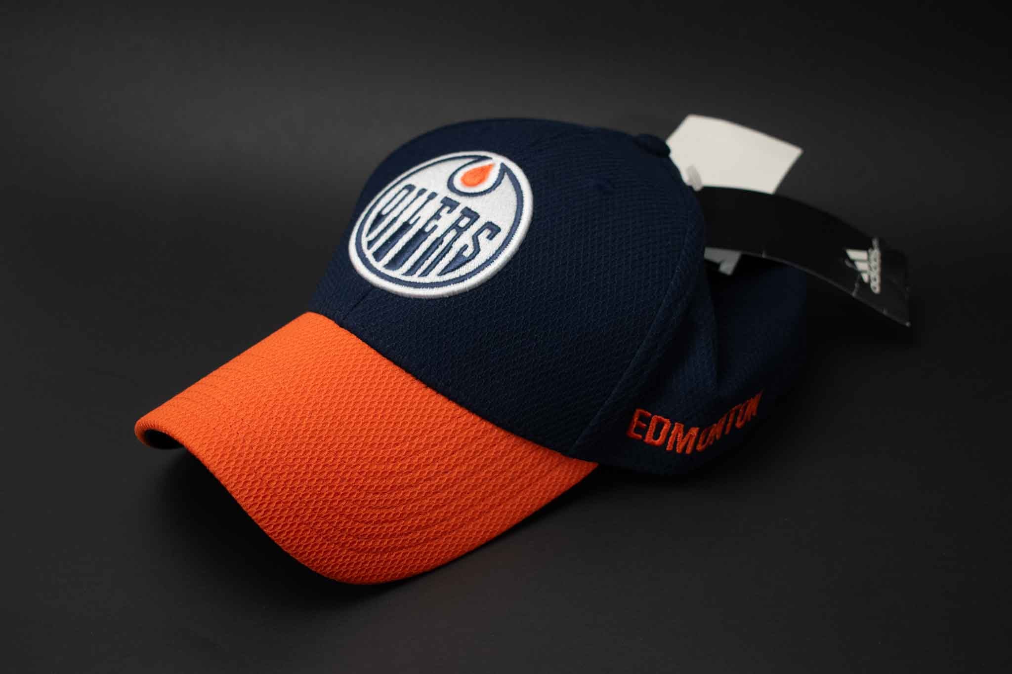 Edmonton Oilers Adidas Hat Mens Adult Hockey Hat L /XL Coach STR Flex