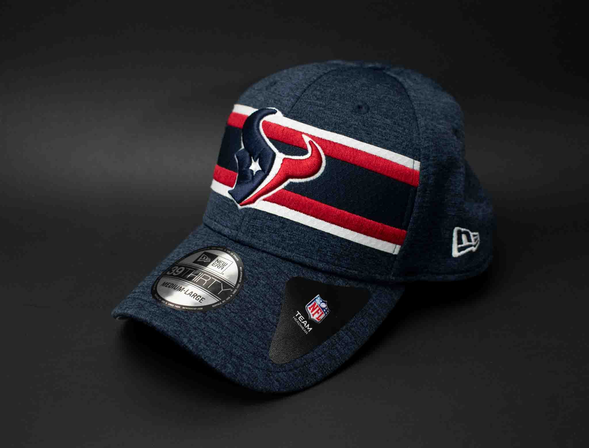 Houston Texans New Era Adult Mens Hat Blue Red Authentic NFL Football Adjustable Hat