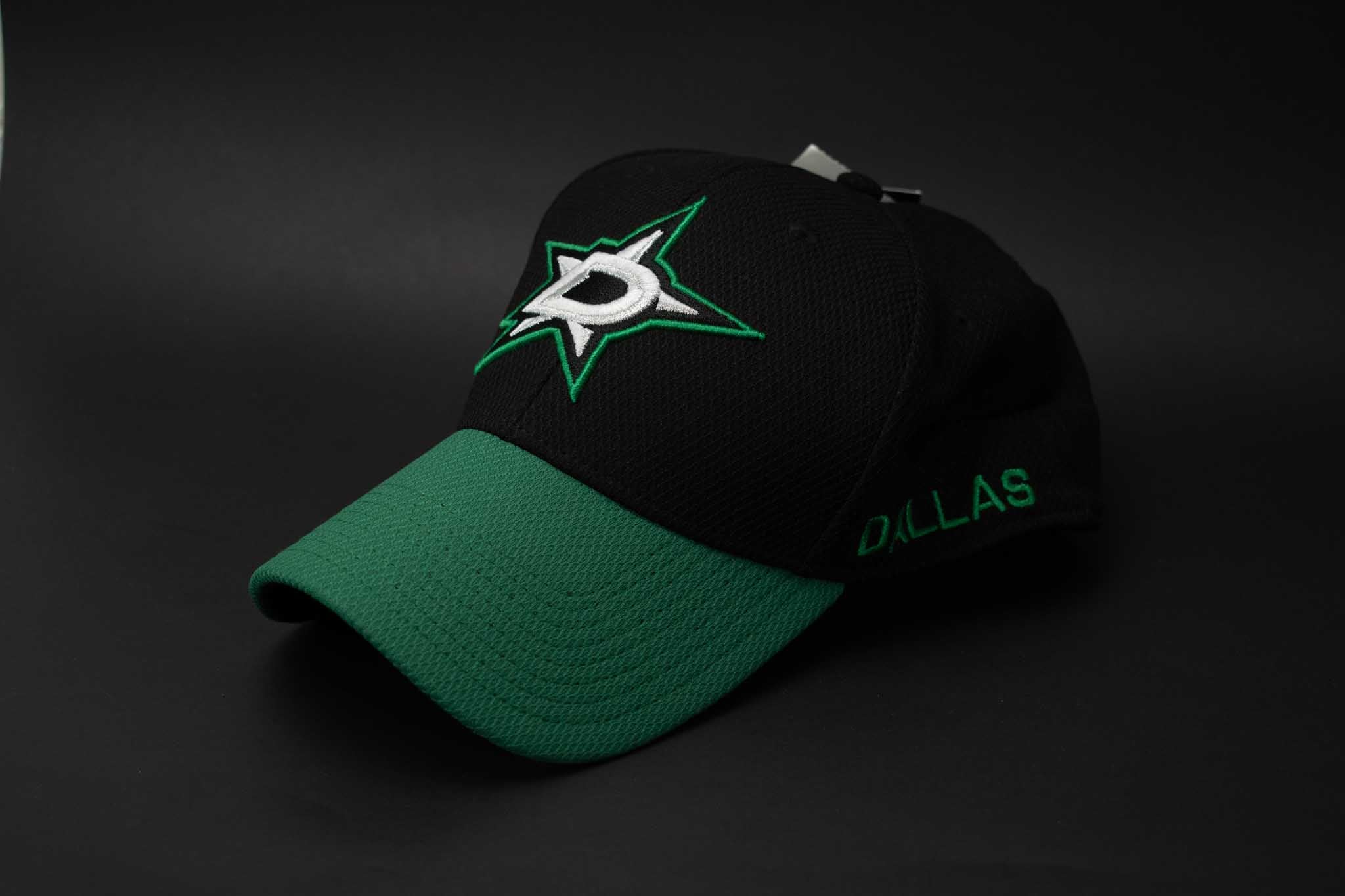 Adidas NHL Dallas Stars Hat Fitted Flex Fit Small Medium Flex Hockey Mens Adult Black