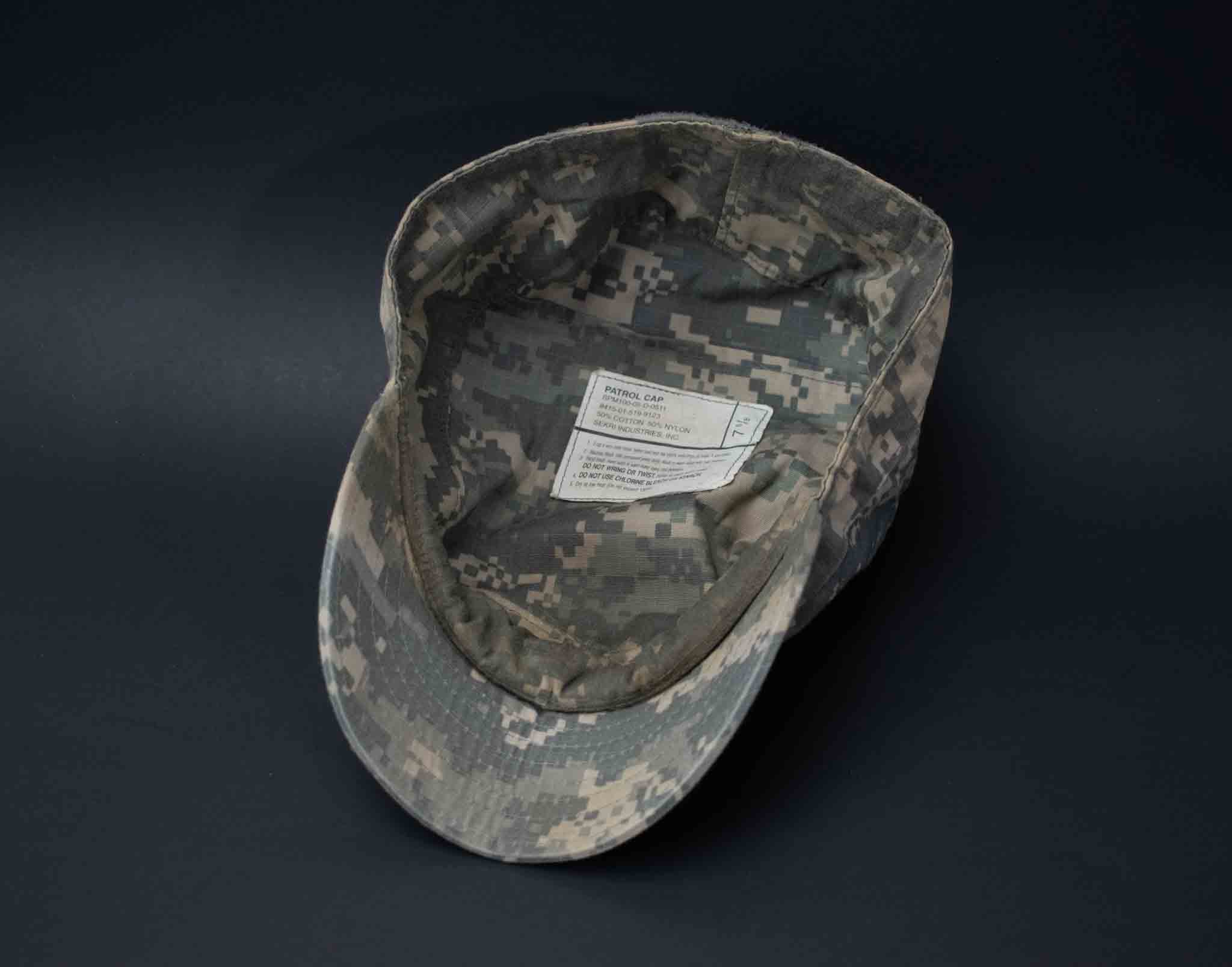 Army PC Military Patrol Cap Digital Camo Adult 7 5/8 Used Hat Headgear Cover