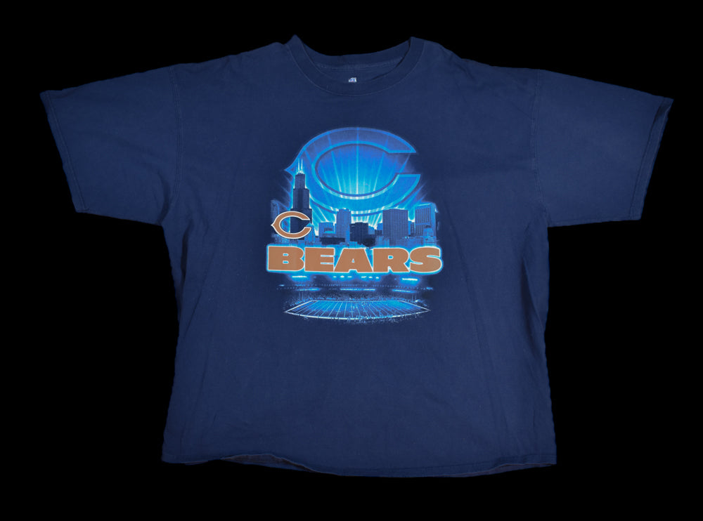 Chicago Bears Mens T-Shirt 3XL NFL Football Shirt Blue Used Short Sleeve