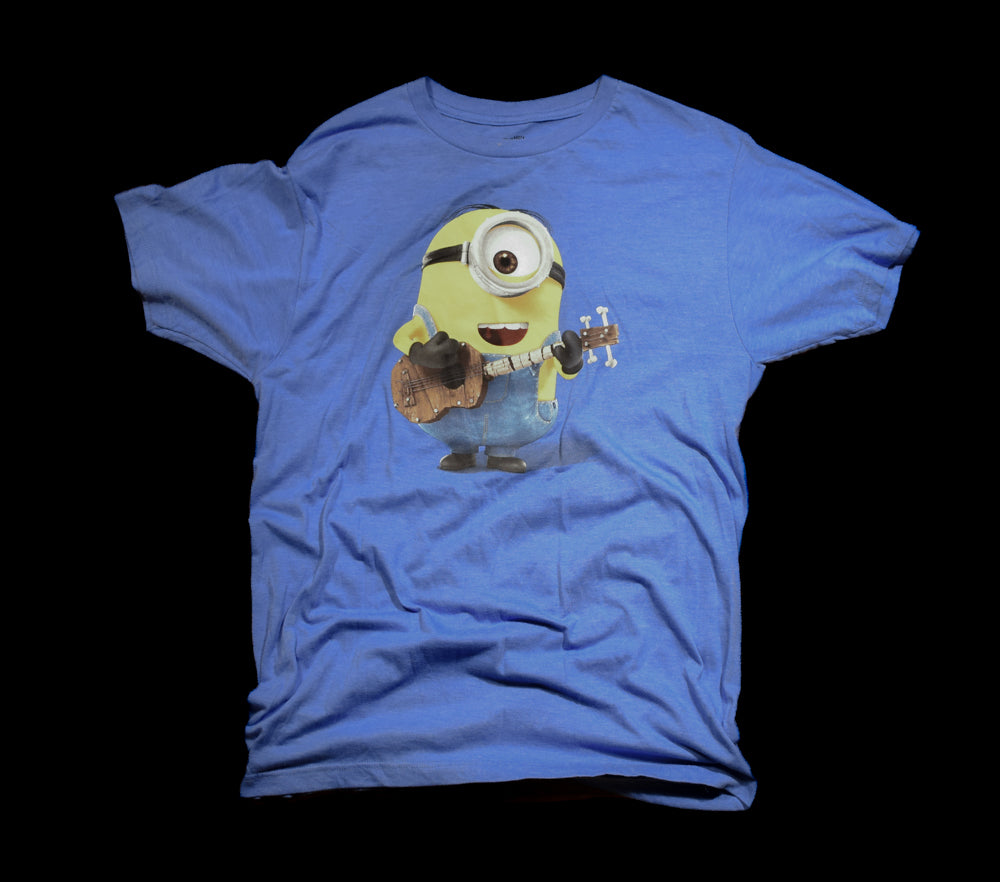 Minions Authentic T-shirt Medium Blue Used Adult Short Sleeve