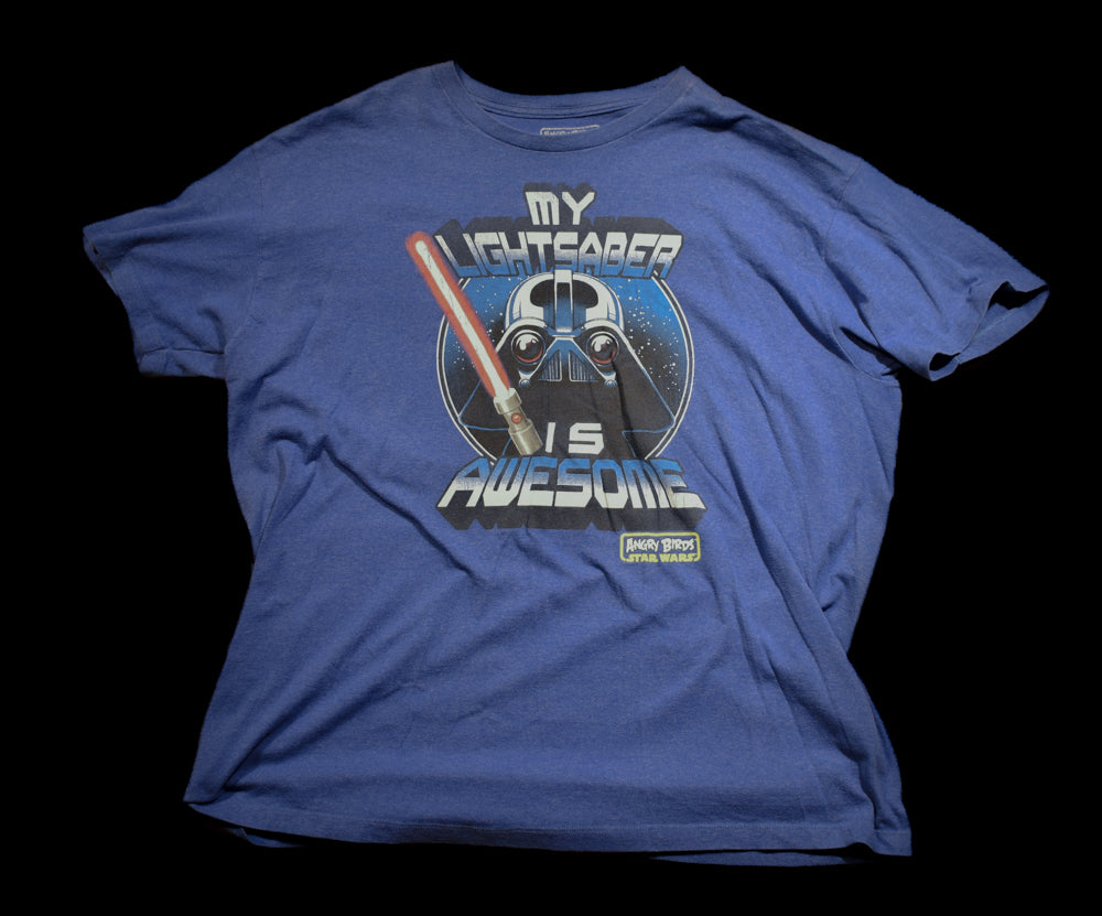 My Lightsaber is Awesome Blue Darth Vader T-Shirt