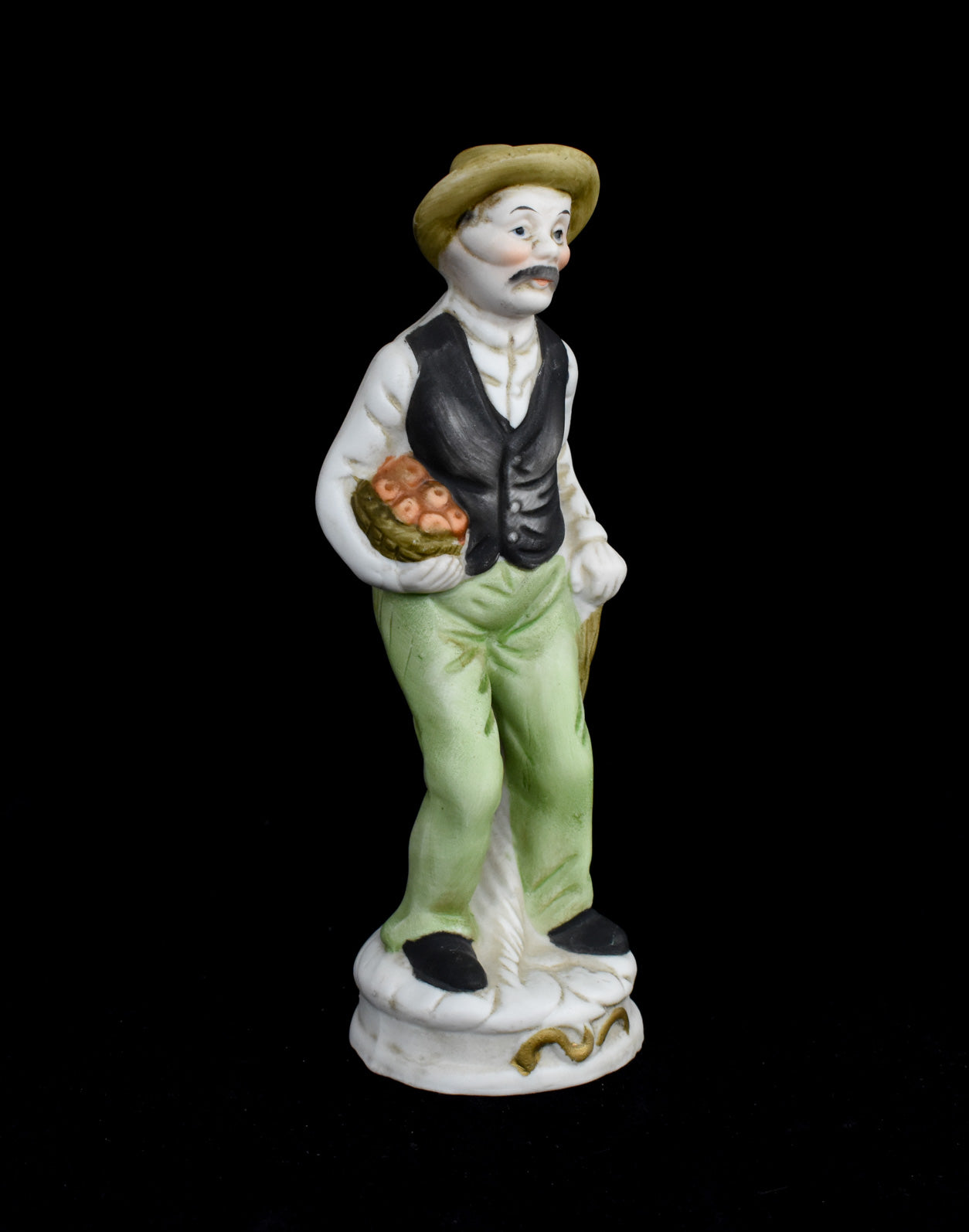 Homco Home Interiors Vintage 70's 80's Picking Fruit Farmer Man Grandpa Figurine