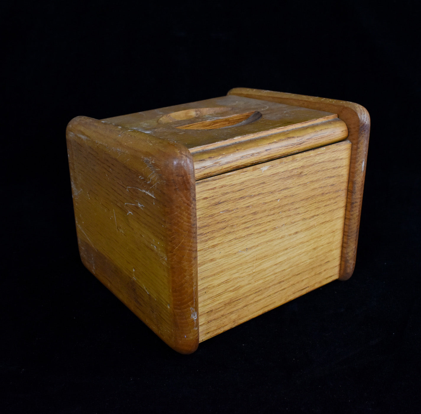 Wood Keep Safe Box 6x6 Storage Box Used Stash Vintage Wood Box