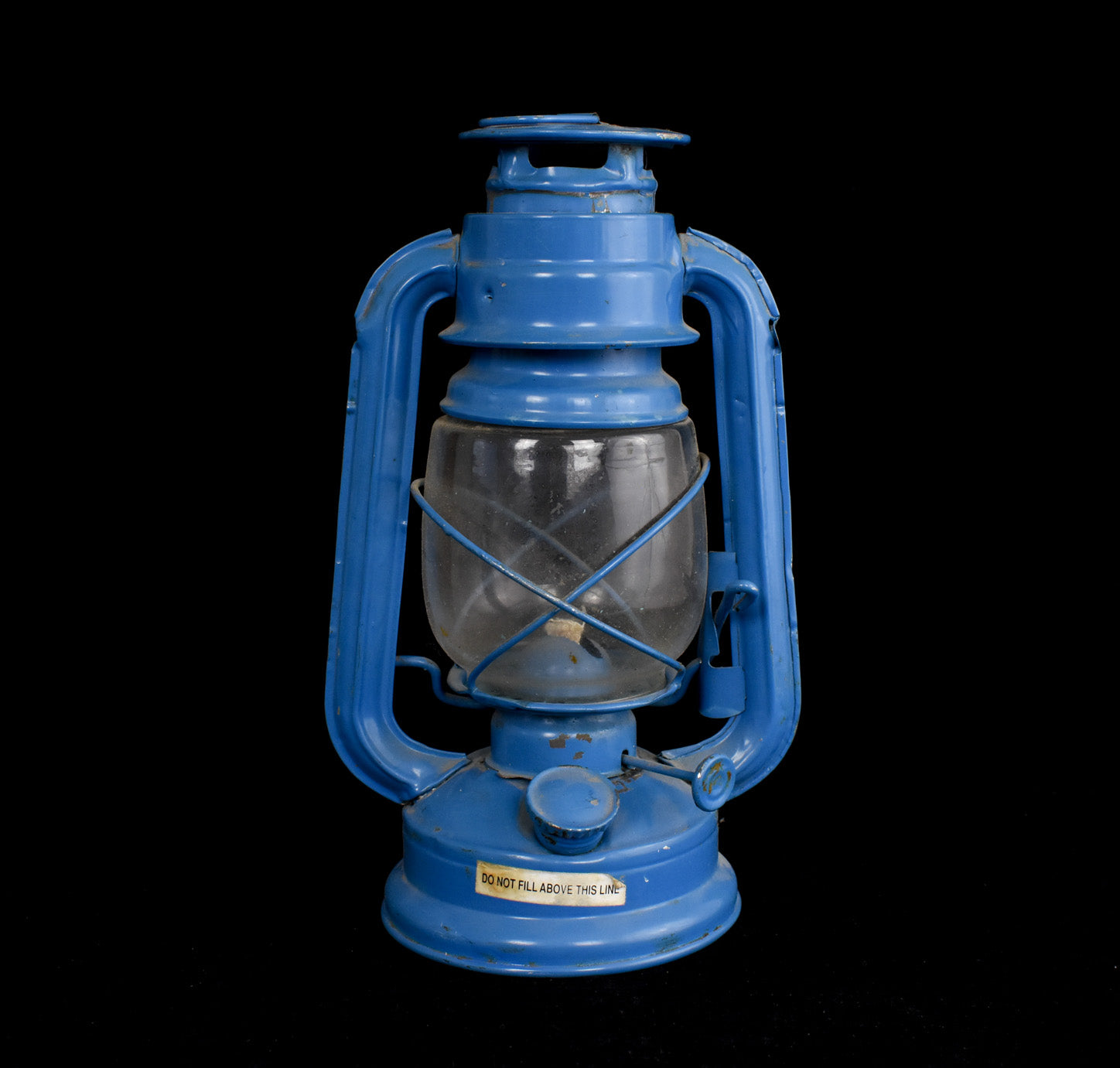 Vintage Lantern Blue Collectible USED 12 inch