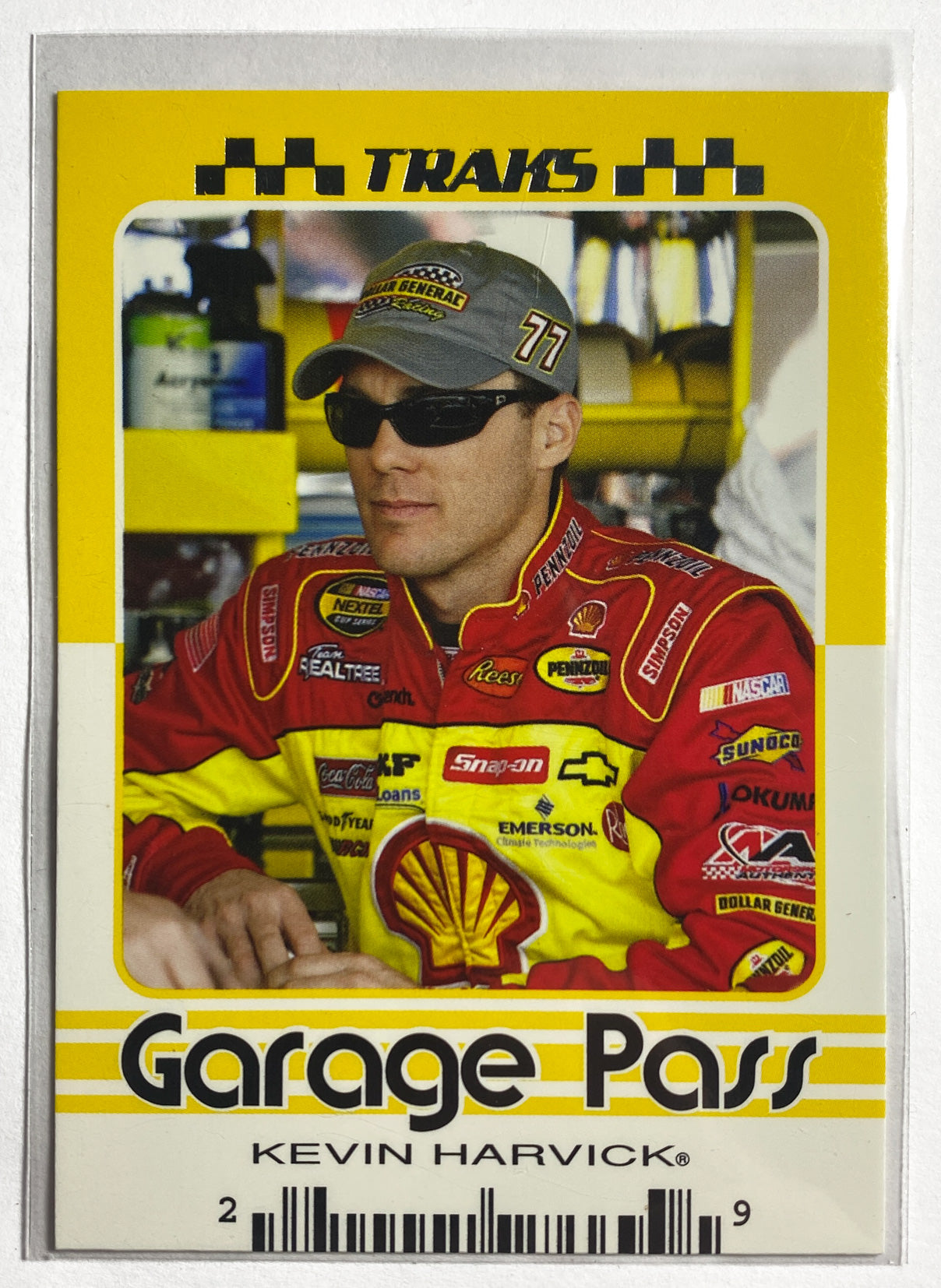 Kevin Harvick 78 Traks Garage Pass 2007 Press Pass