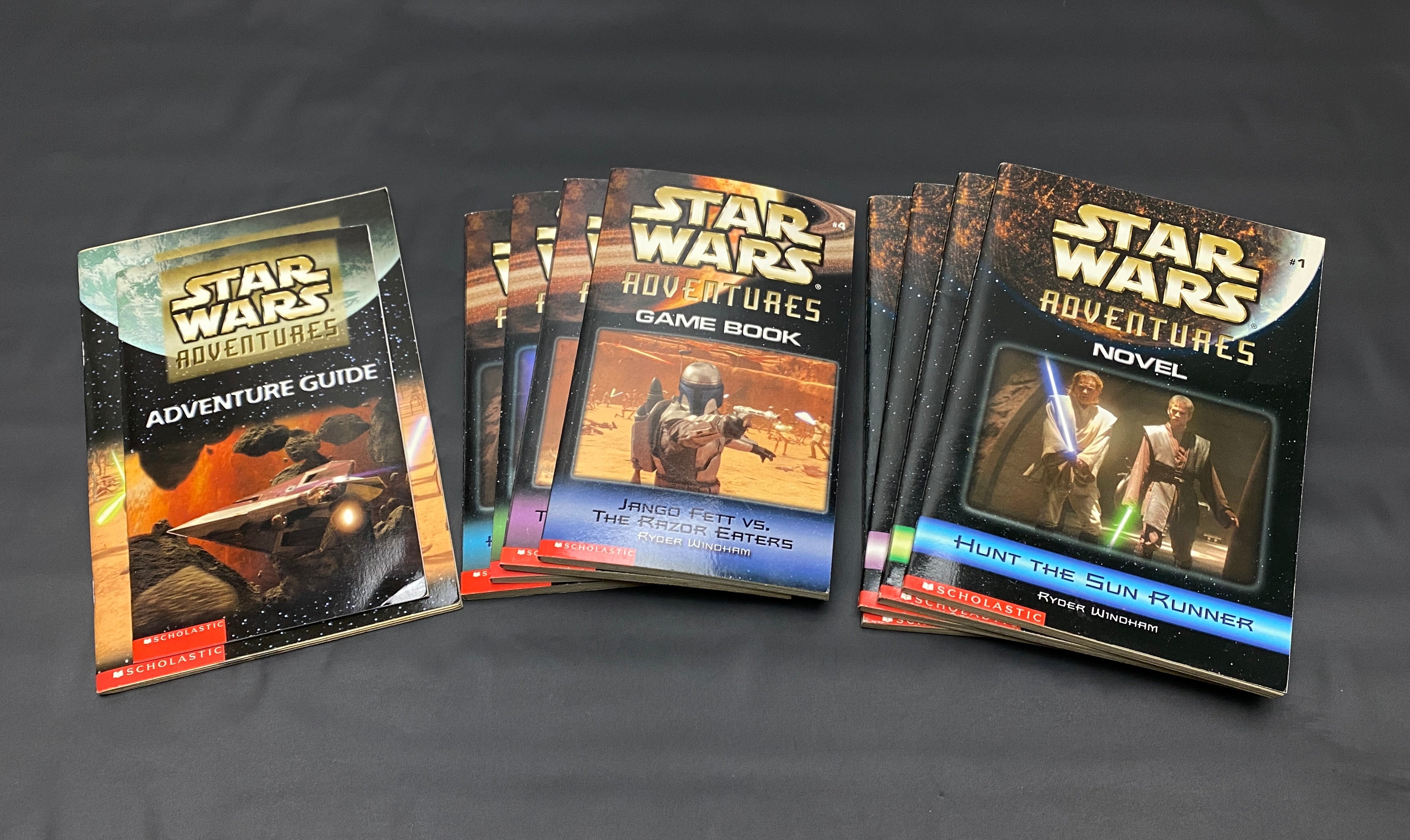 Star Wars Adventures Series Game Book Novels Guide & Note Book 10 Book Set Used