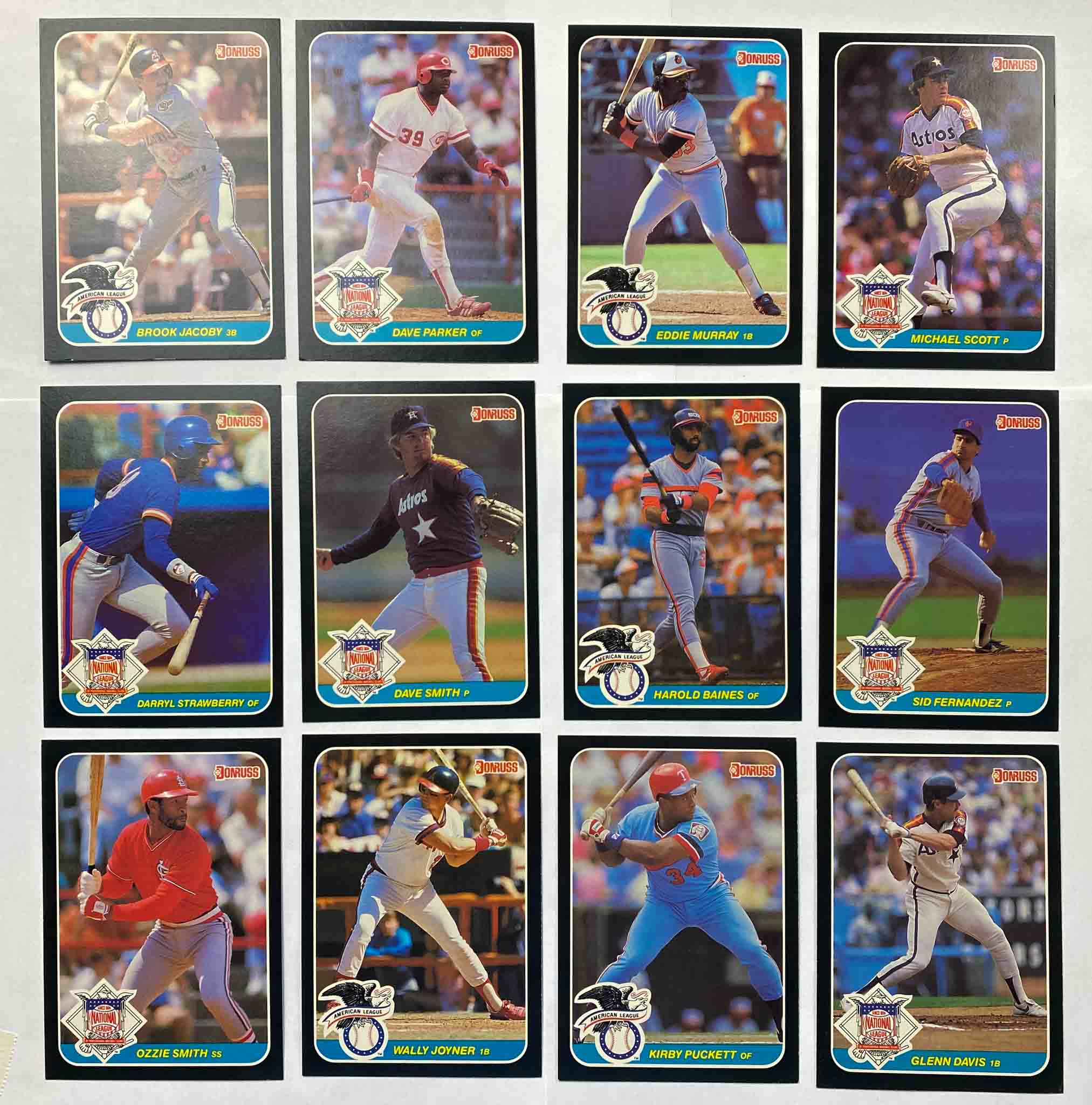 1986 Leaf Jumbo Baseball Cards Giant Sized 4x6 Used 48 Card Lot Donruss MLB + Checklist