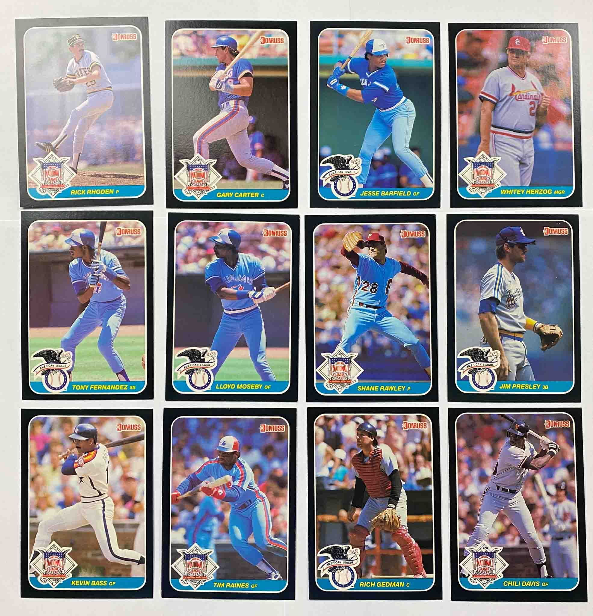 1986 Leaf Jumbo Baseball Cards Giant Sized 4x6 Used 48 Card Lot Donruss MLB + Checklist